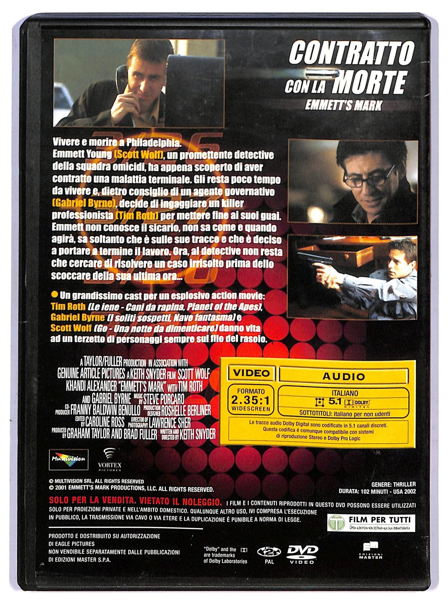 EBOND Contratto con la morte EDITORIALE DVD D751333