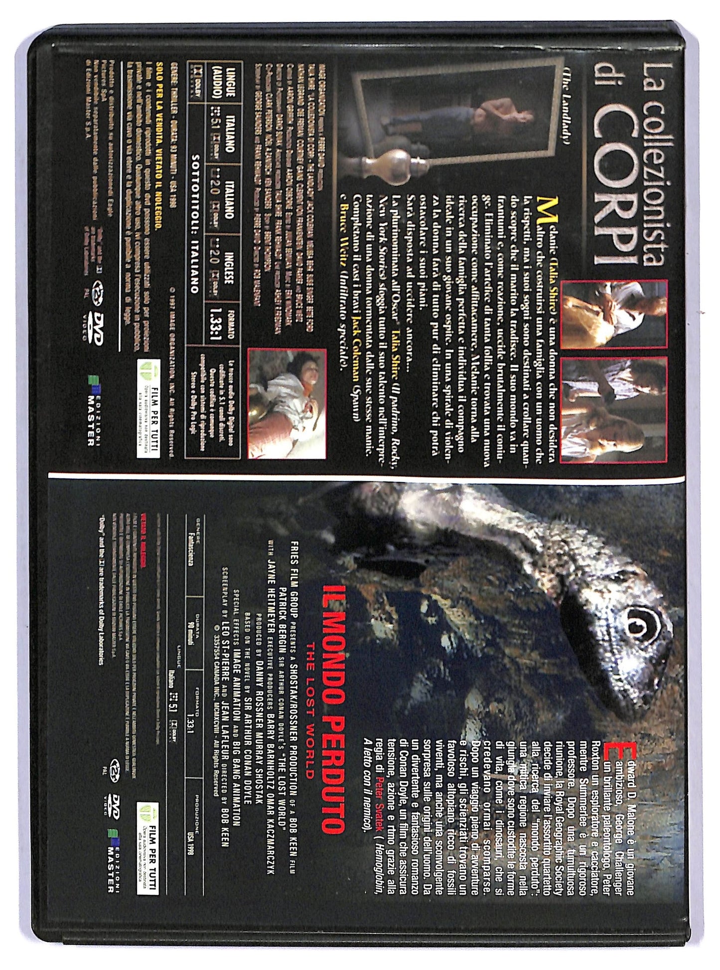 EBOND Il mondo perduto + La collezionista di corpi EDITORIALE DVD D751348