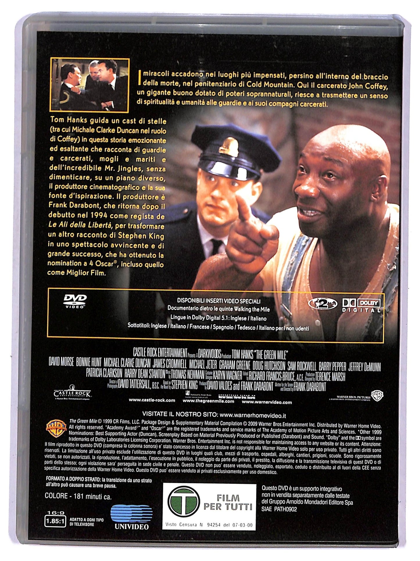 EBOND Il miglio verde EDITORIALE DVD D751456