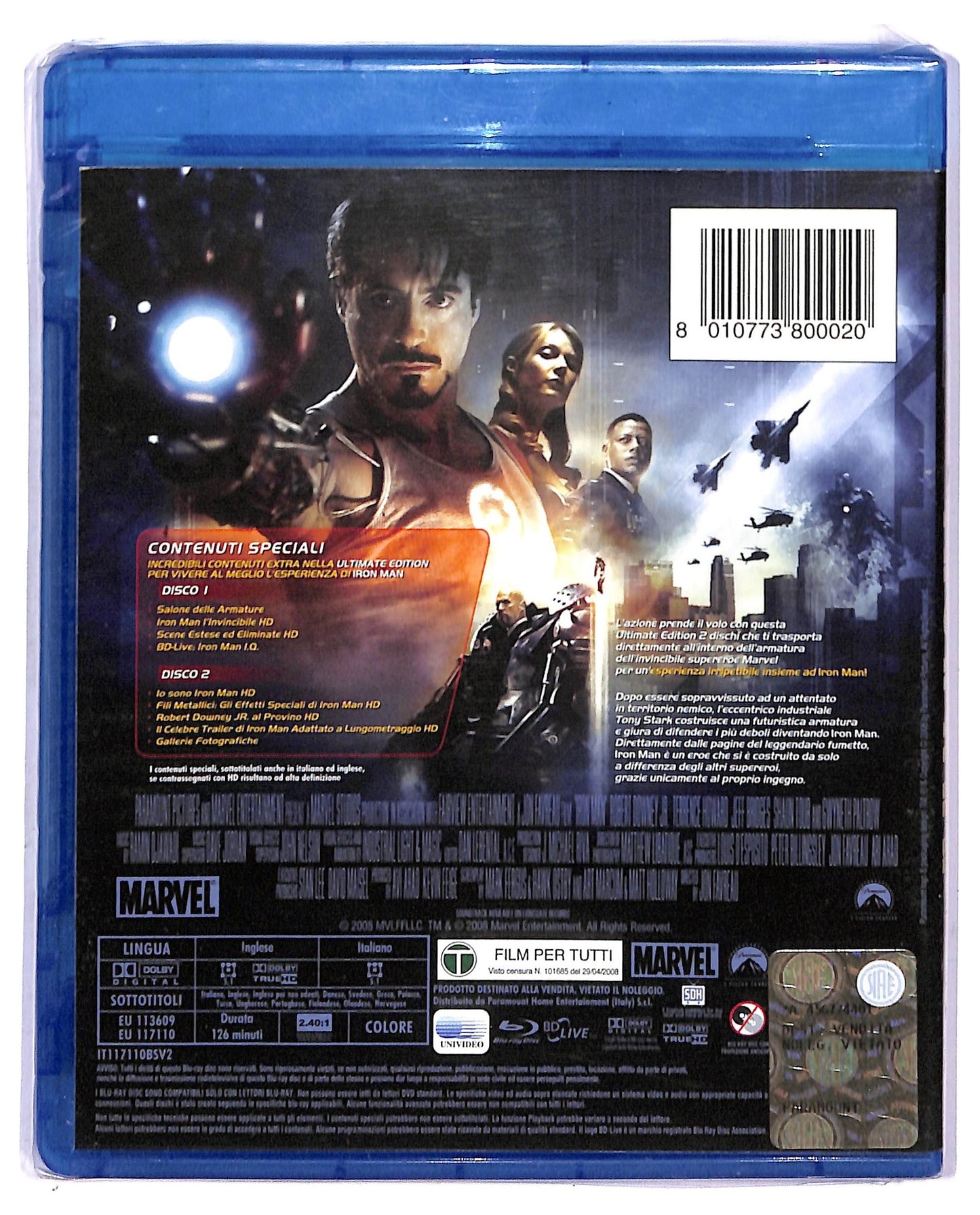 EBOND iron man (2 dvd) BLURAY D751531