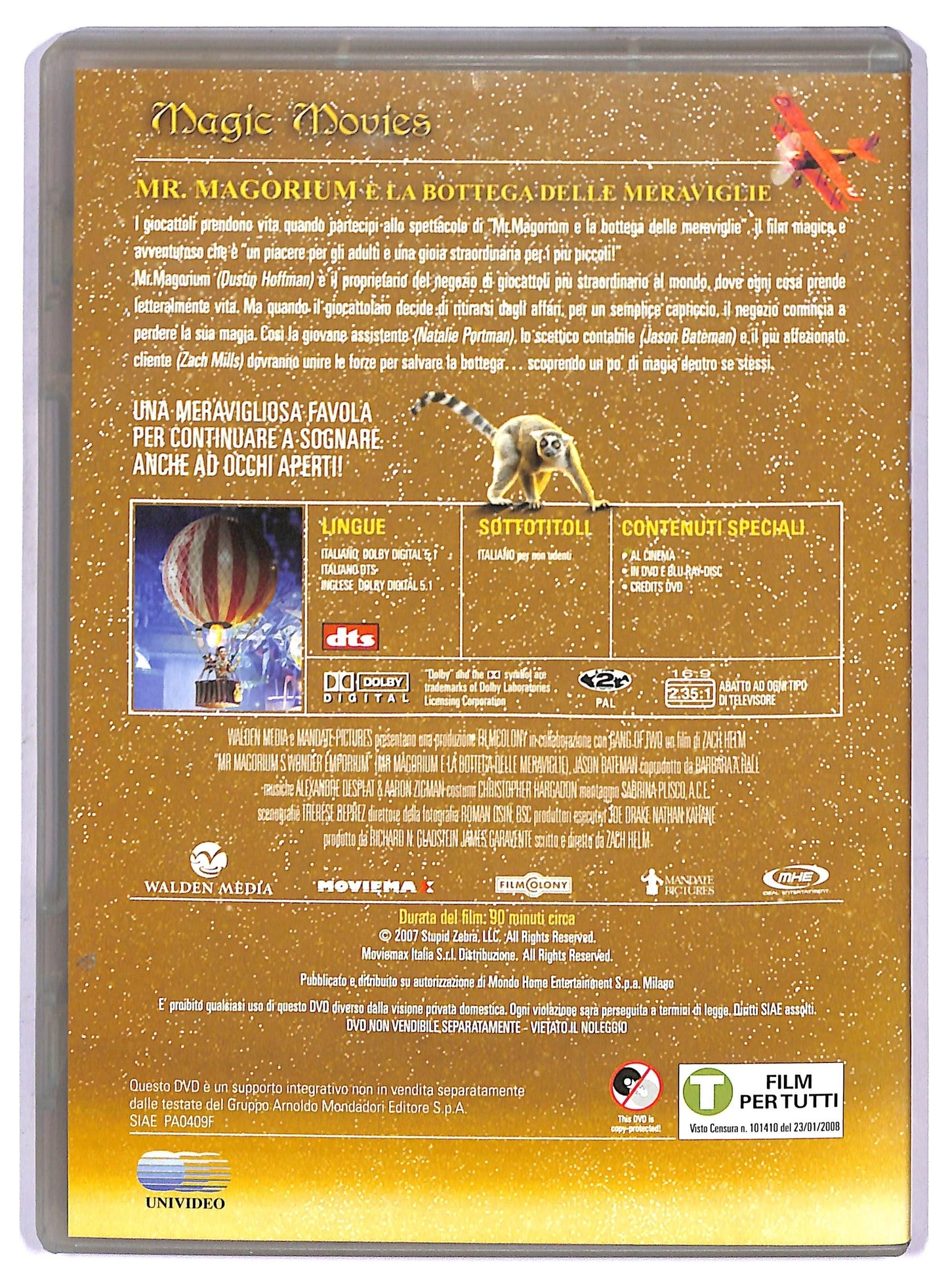 EBOND Mr. Magorium E La Bottega Delle Meraviglie DVD EDITORIALE D751536