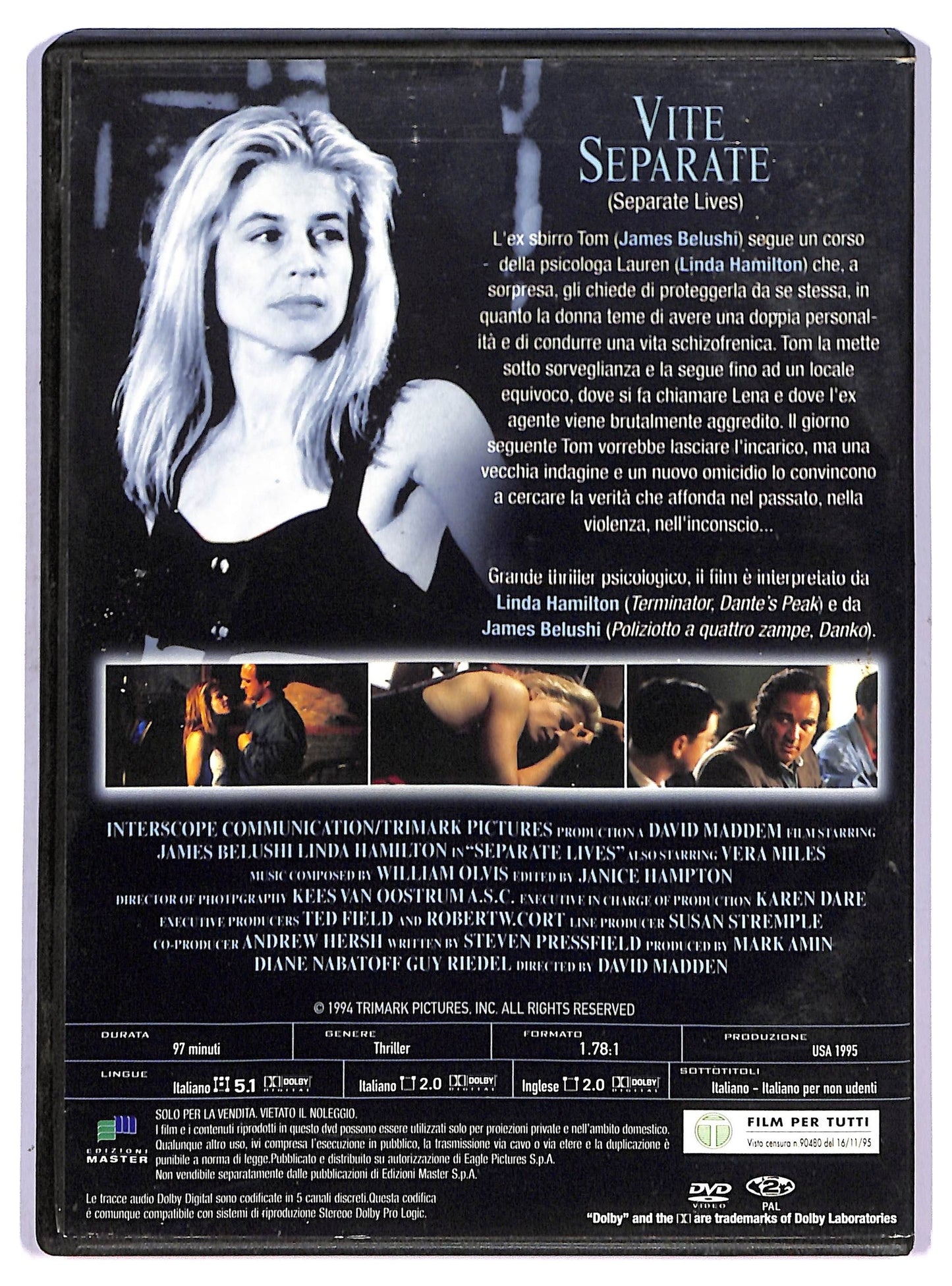 EBOND Vite separate   EDITORIALE DVD D751606