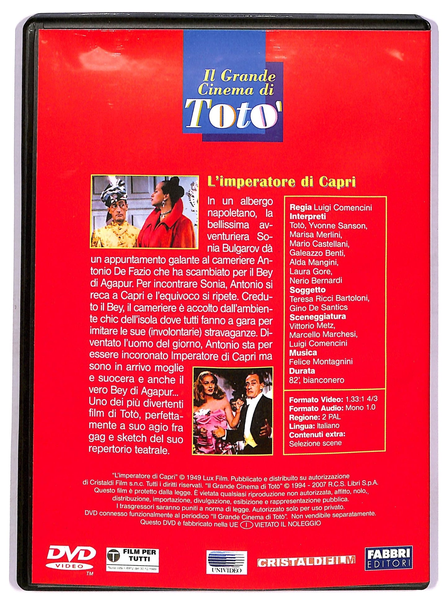 EBOND L'imperatore Di Capri  DVD EDITORIALE D751712