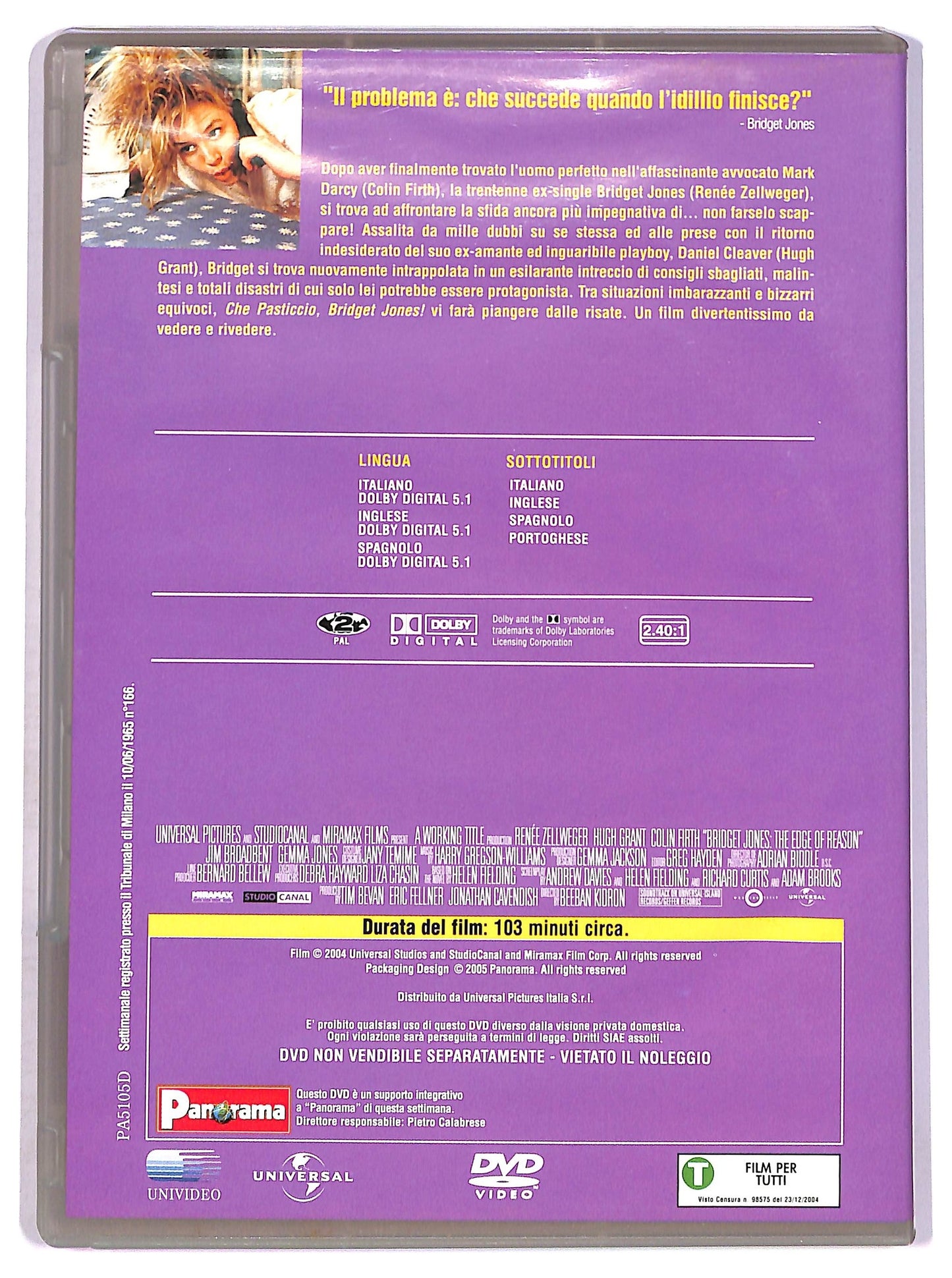EBOND Che pasticcio, Bridget Jones! EDITORIALE DVD D751746
