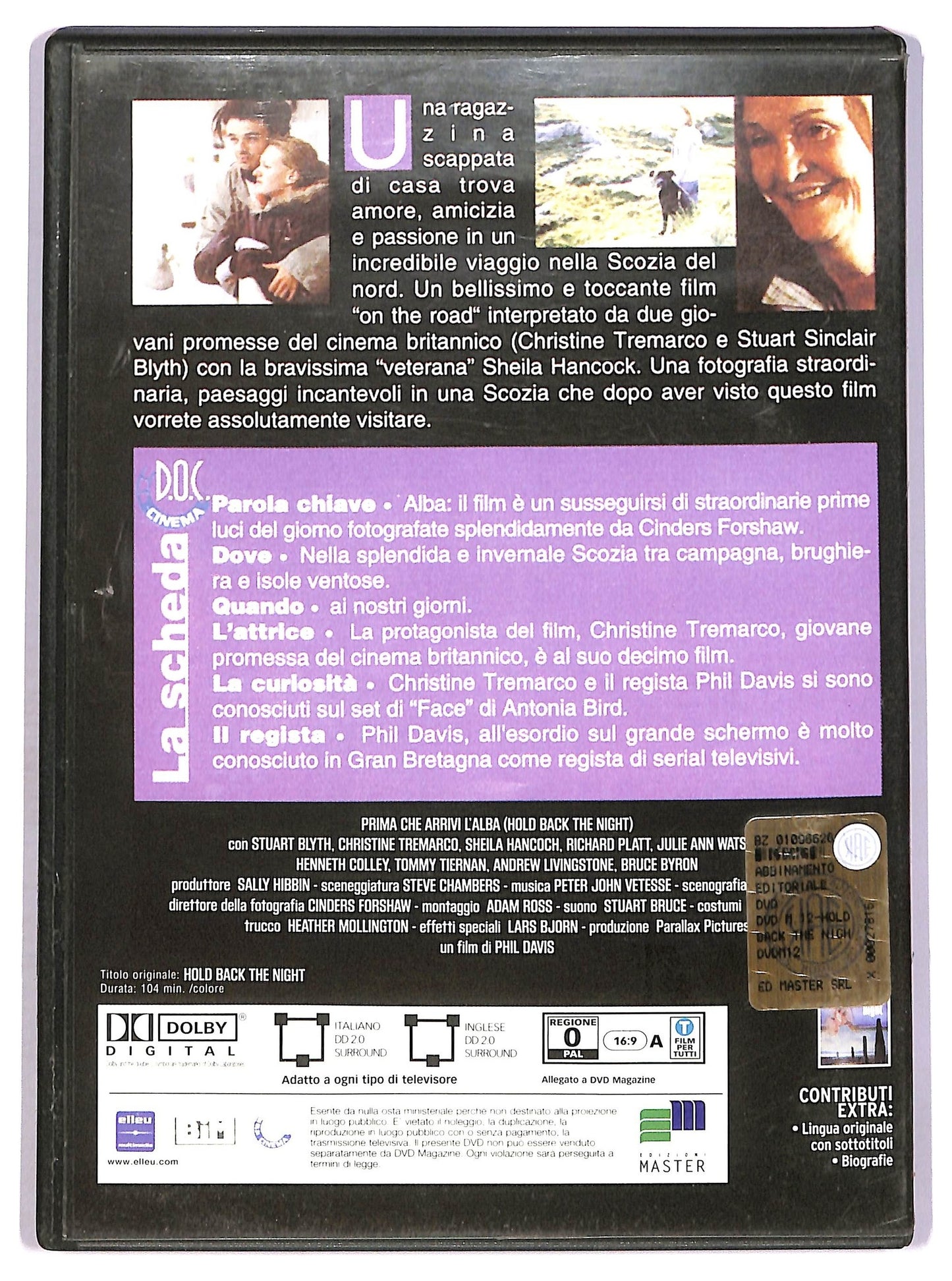 EBOND Hold Back the Night  EDITORIALE DVD D751818