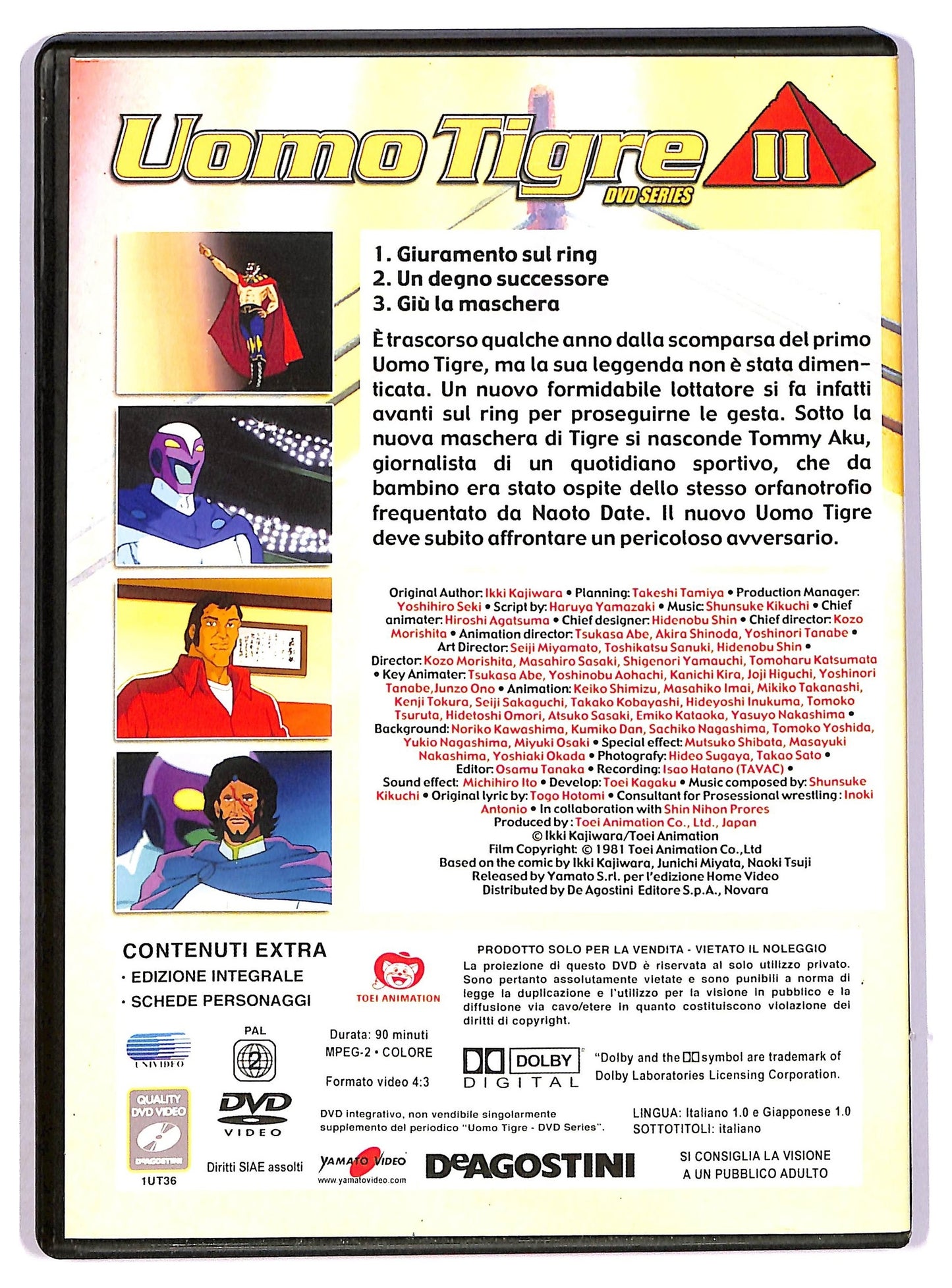 EBOND Uomo Tigre episodi 1 - 3 EDITORIALE DVD D751850