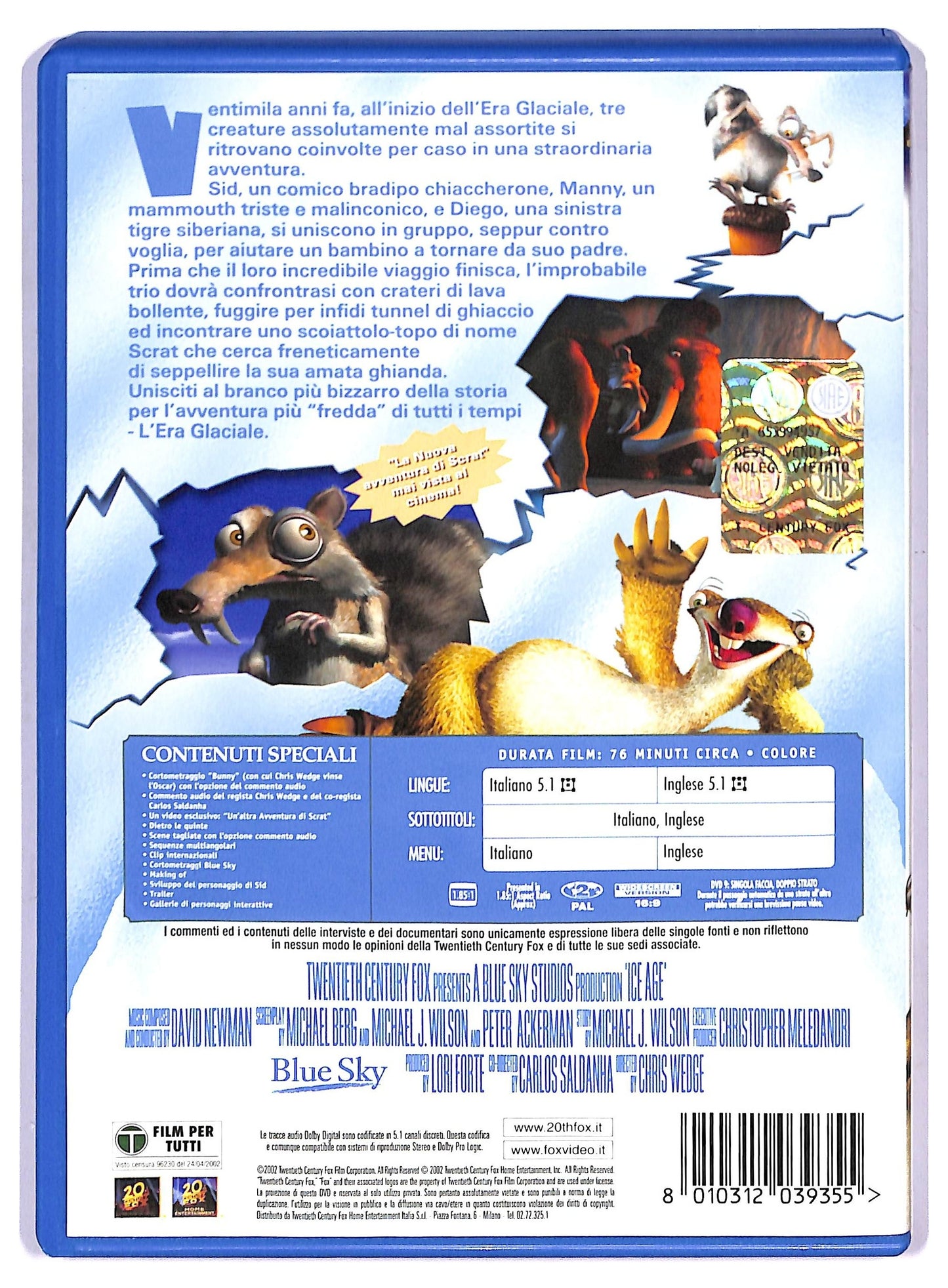 EBOND L'era glaciale  DVD D752042