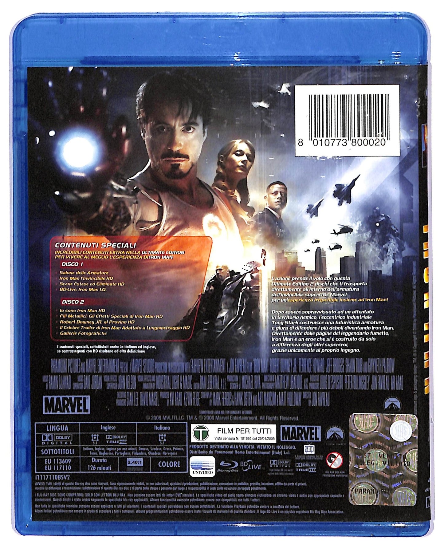 EBOND Iron Man (2 dischi) BLURAY D752068