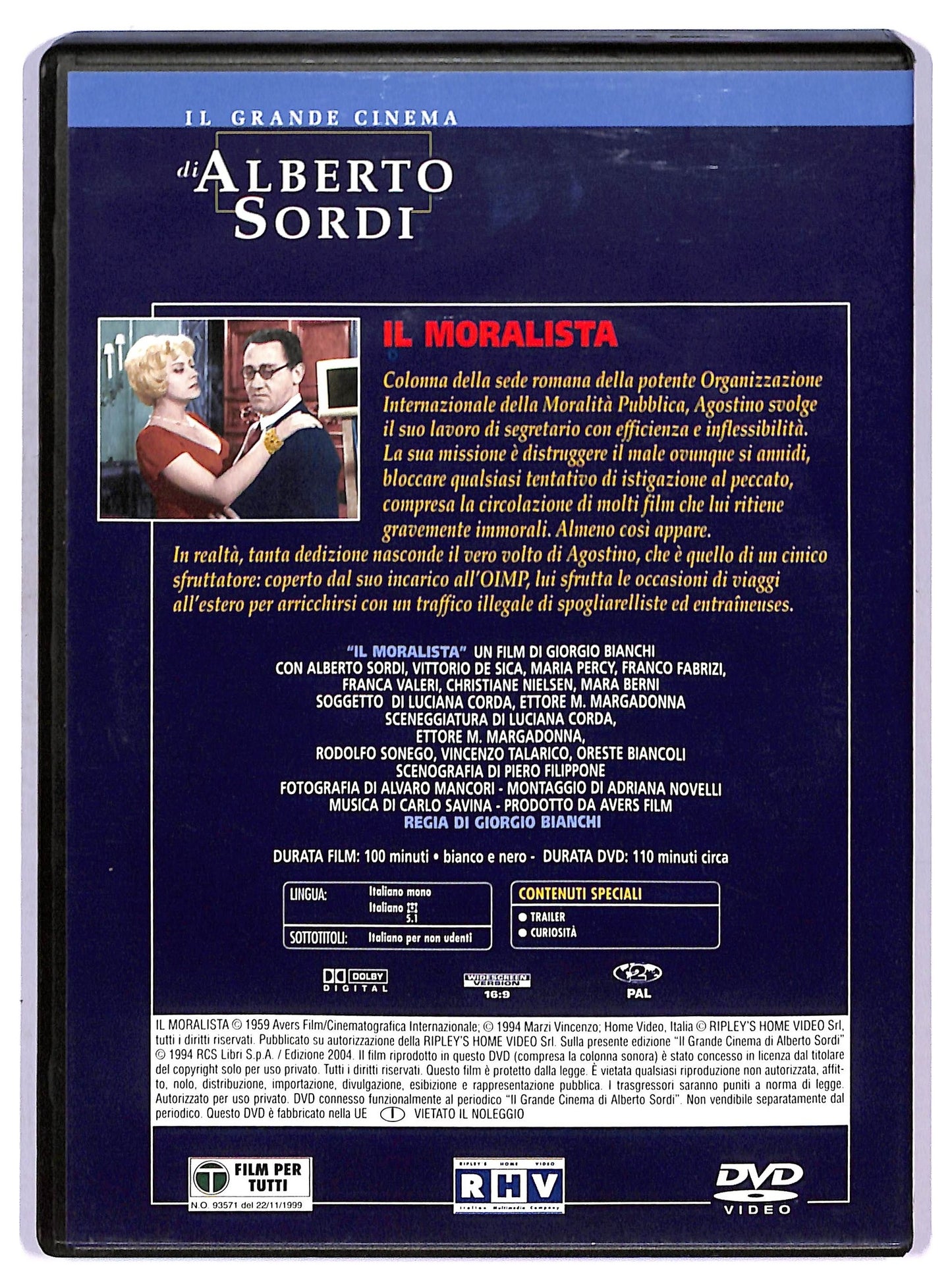 EBOND Il Moralista  DVD  Editoriale D752117