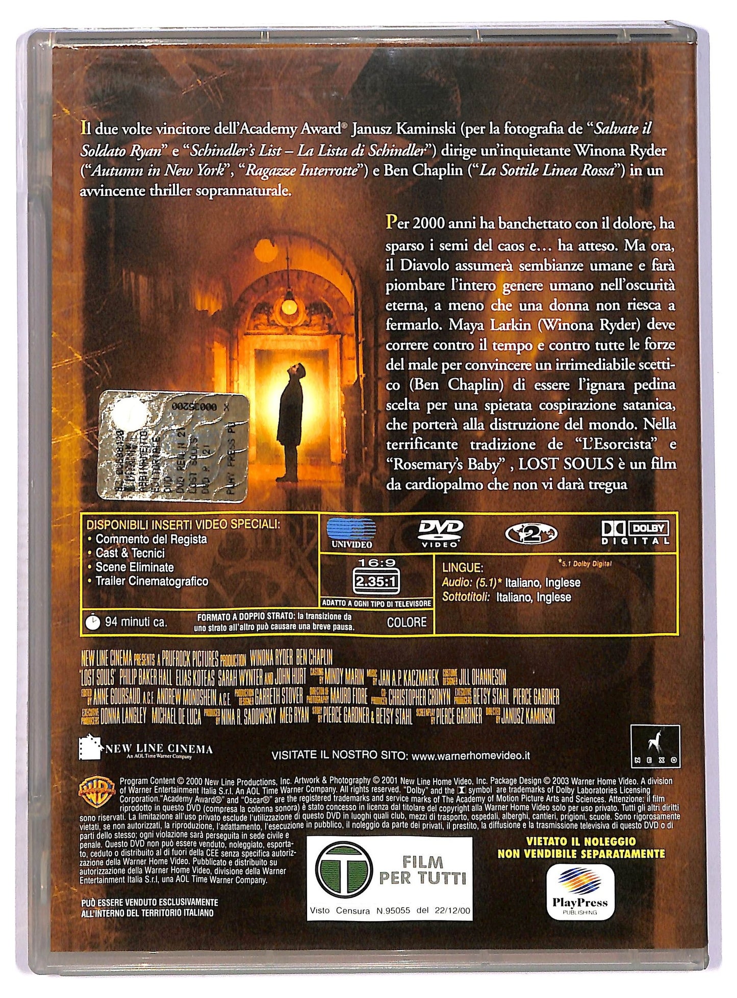 EBOND Lost Souls - La Profezia  DVD Editoriale D752230