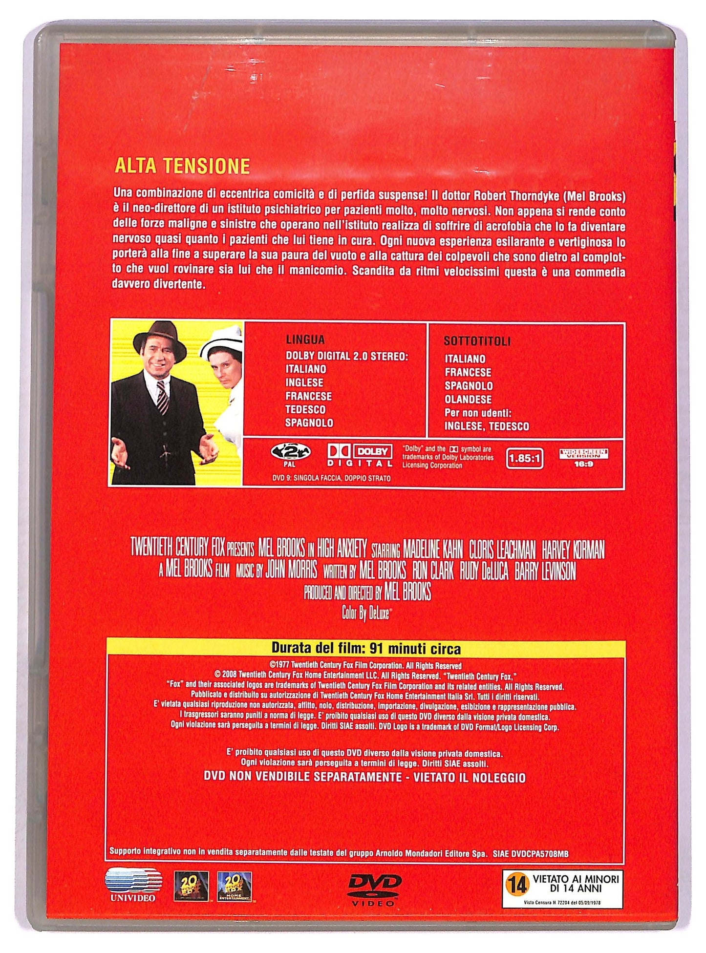 EBOND Alta Tensione EDITORIALE DVD D752241