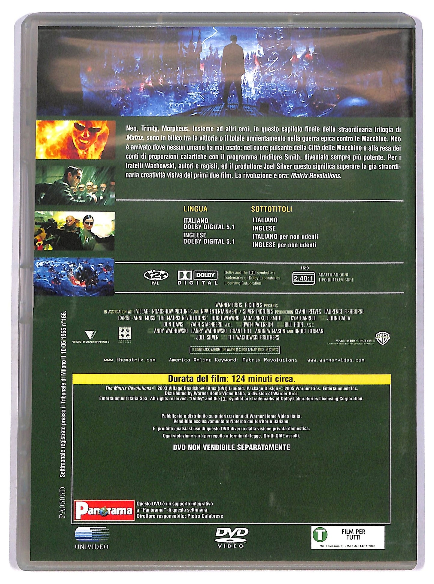 EBOND Matrix Revolutions EDITORIALE DVD D752306