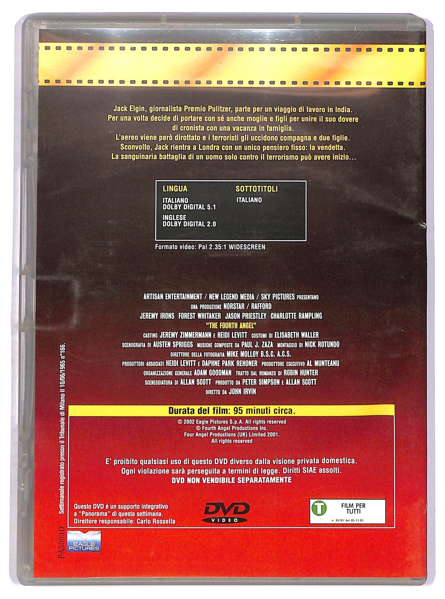 EBOND Il Quarto Angelo  DVD Editoriale D752309