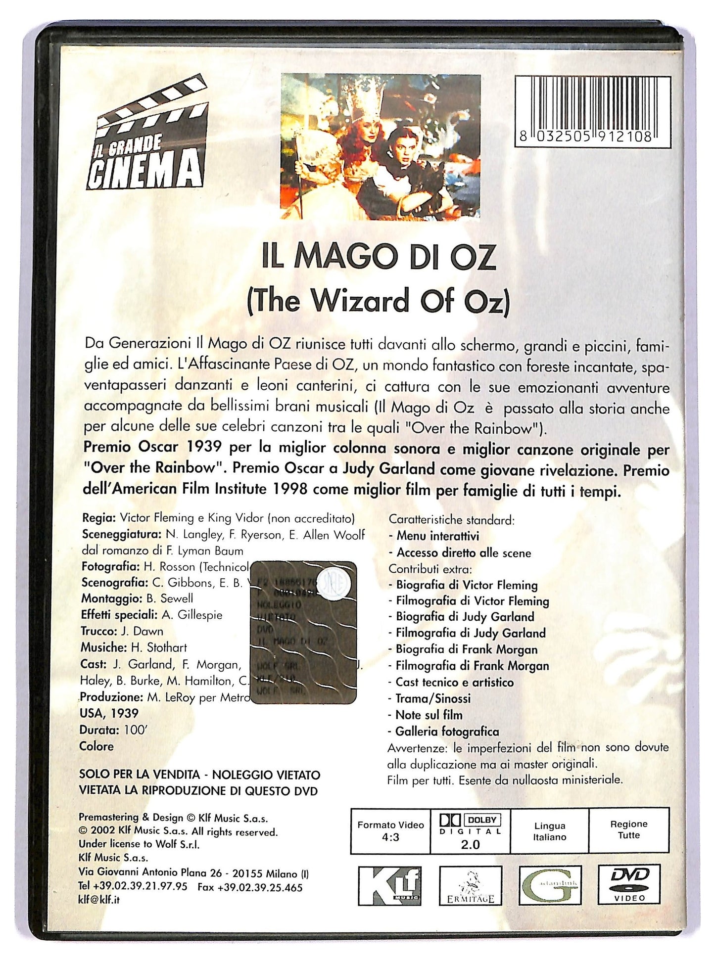EBOND Il mago di Oz DVD EDITORIALE D752434