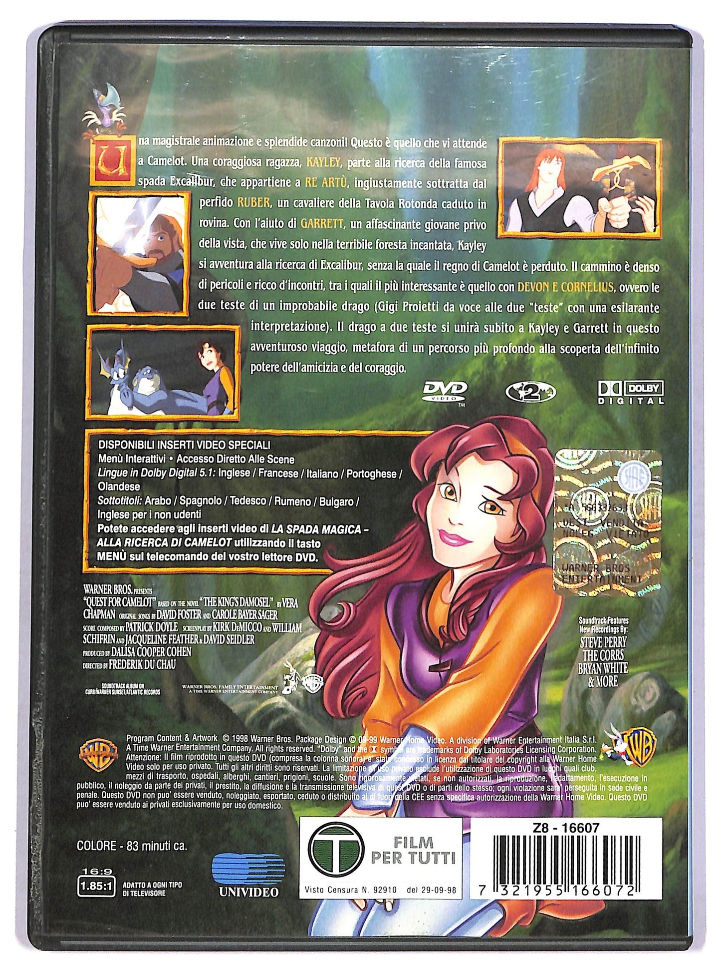 EBOND la spada magica - alla ricerca di camelot DVD D752544