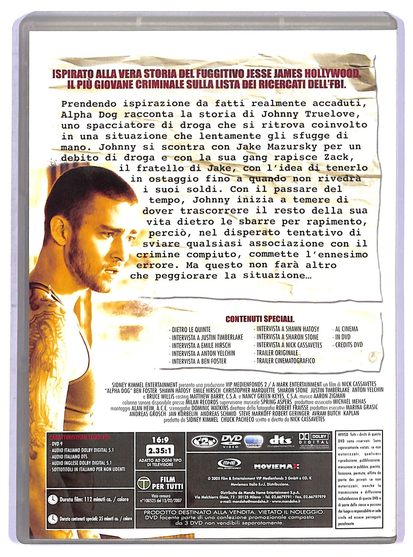 EBOND Alpha Dog EDITORIALE DVD D752714