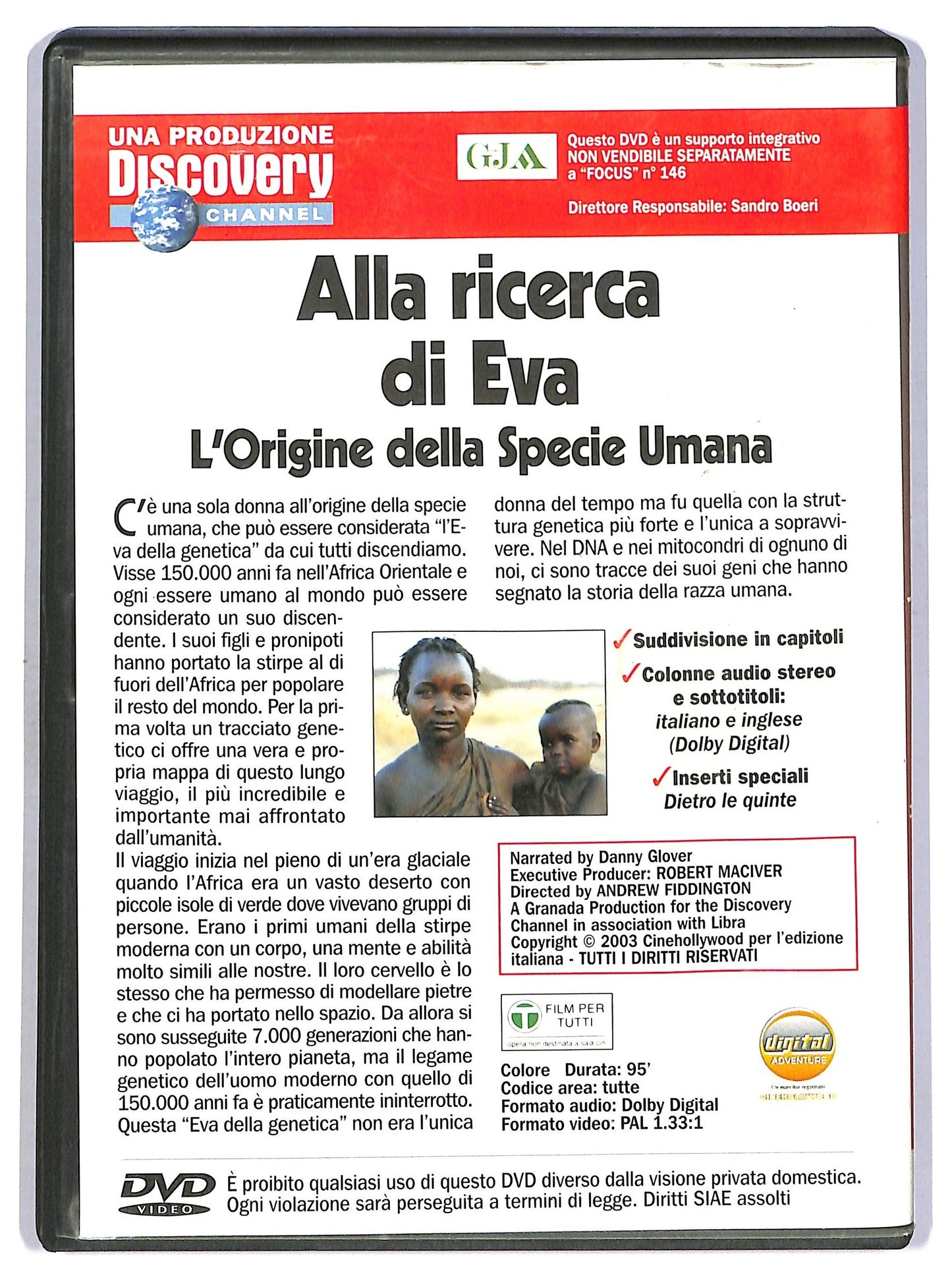 EBOND Alla Ricerca Di Eva EDITORIALE DVD D752942