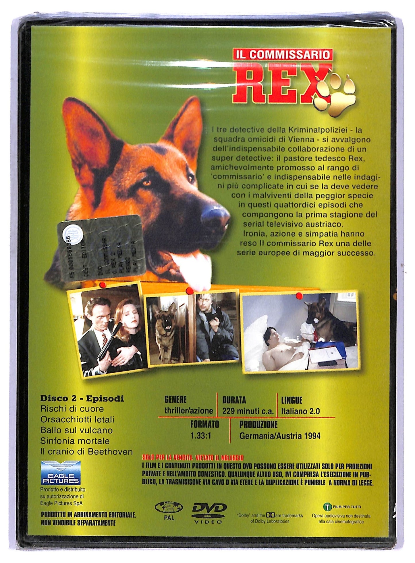 EBOND Il commissario rex disco 2 stagione 1 EDITORIALE DVD D753301