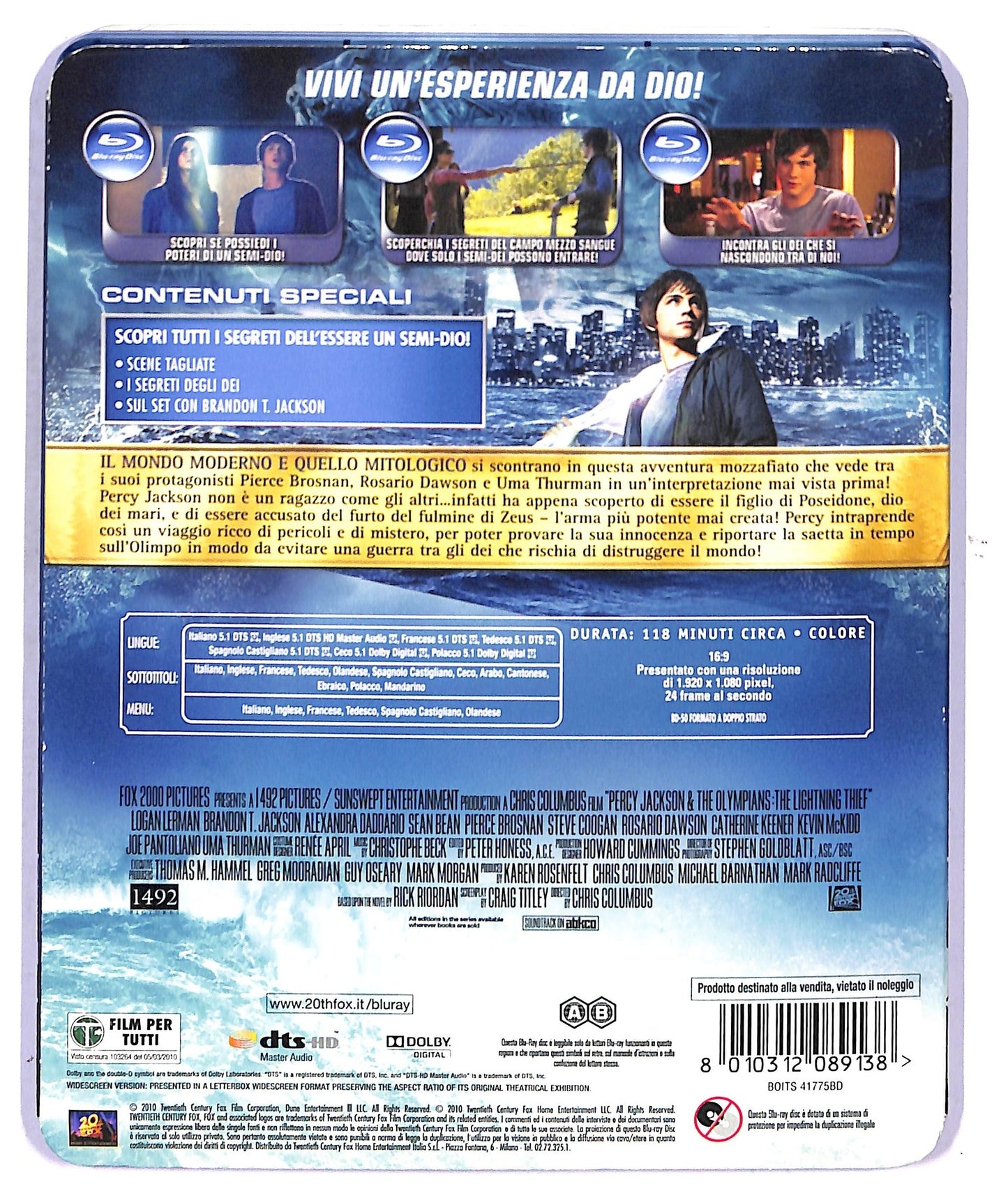 EBOND Percy Jackson e Gli Dei Dell'olimpo BLURAY BLURAY D753325