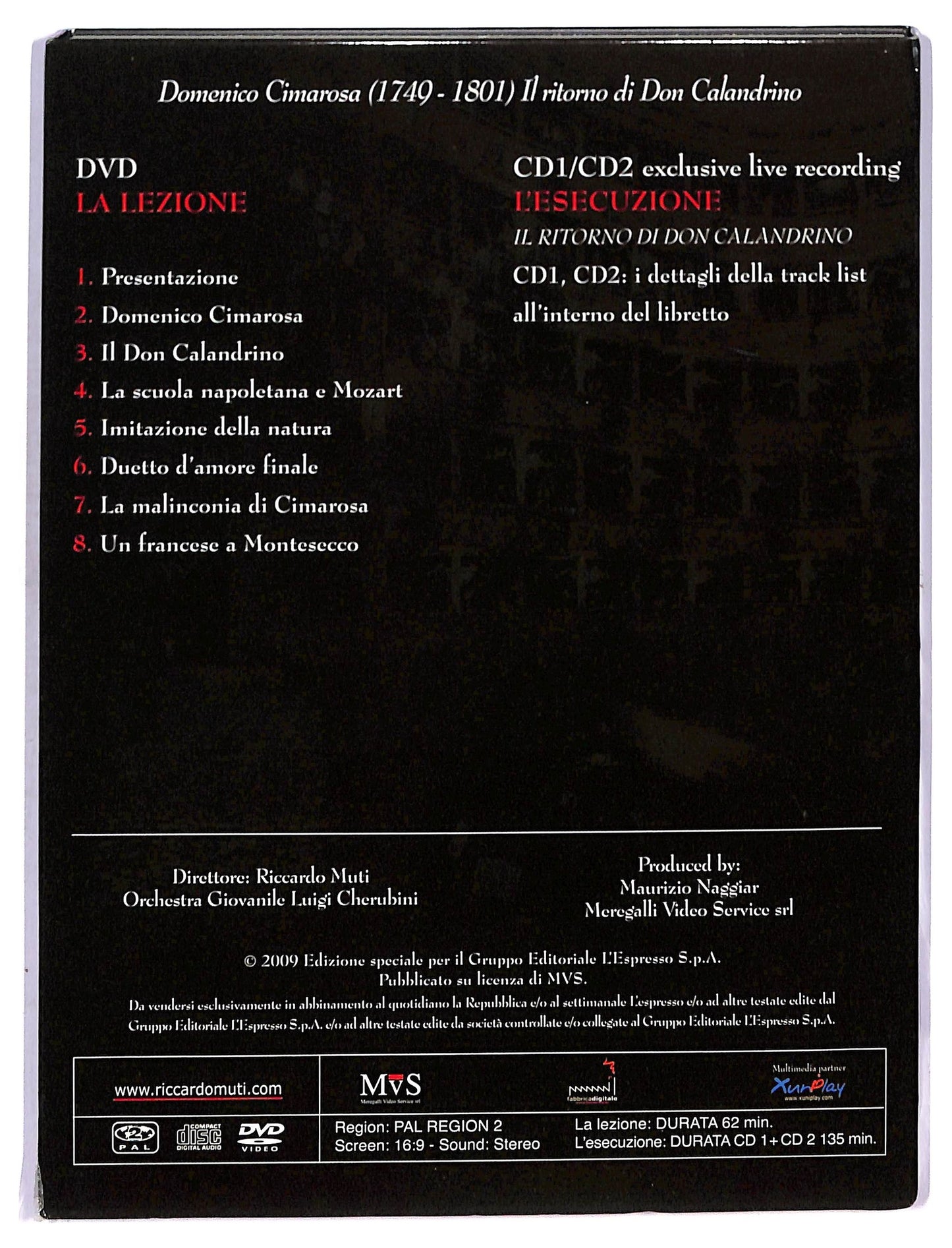 EBOND Riccardo Muti Lezioni Concerto EDITORIALE DVD + CD D753408