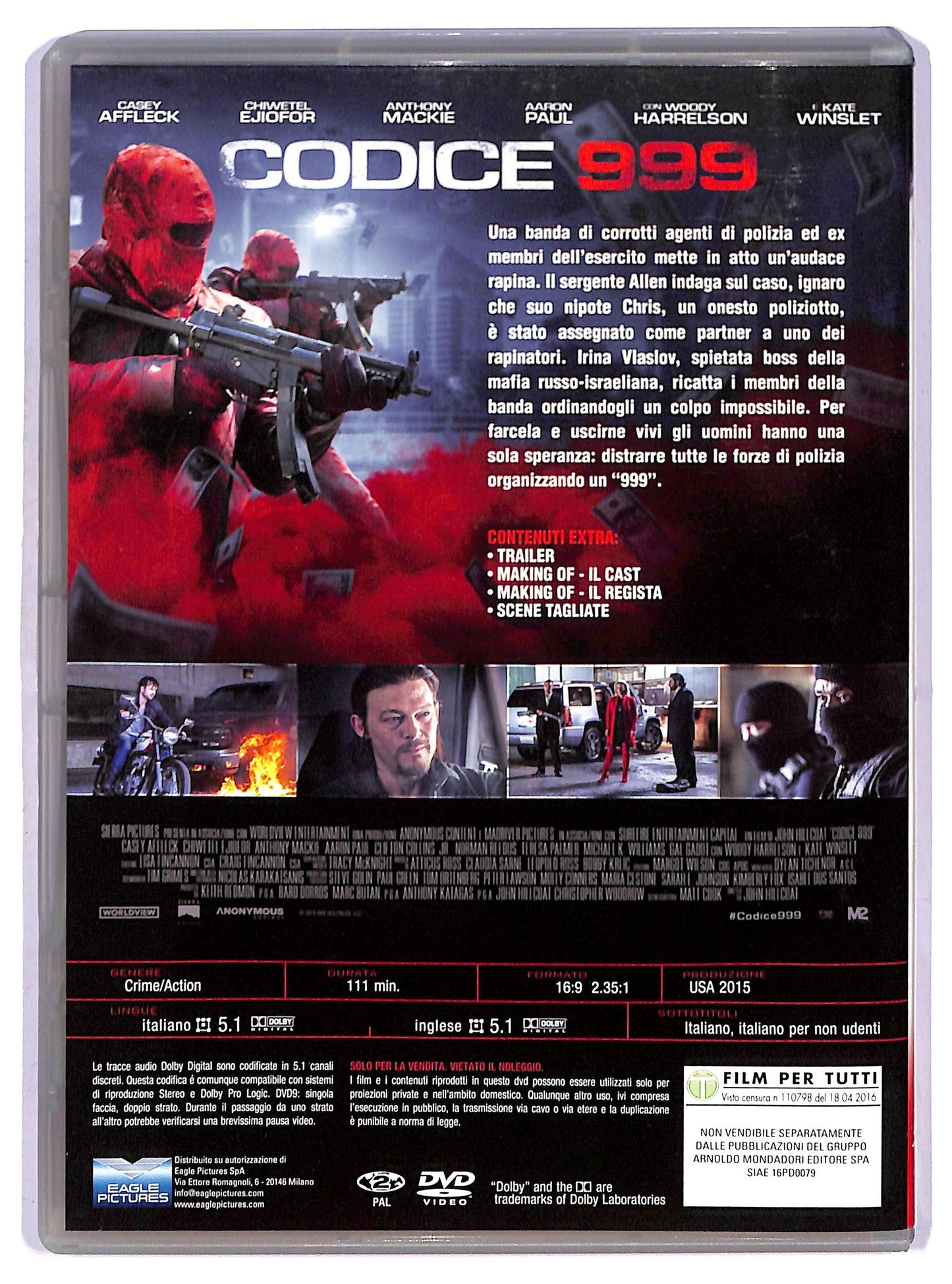 EBOND Codice 999 EDITORIALE DVD D753446