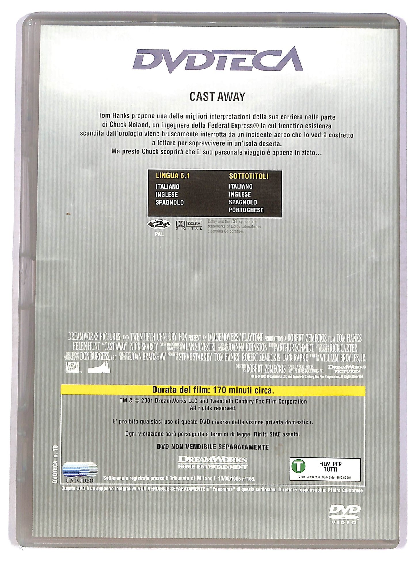 EBOND Cast Away EDITORIALE DVD D753520
