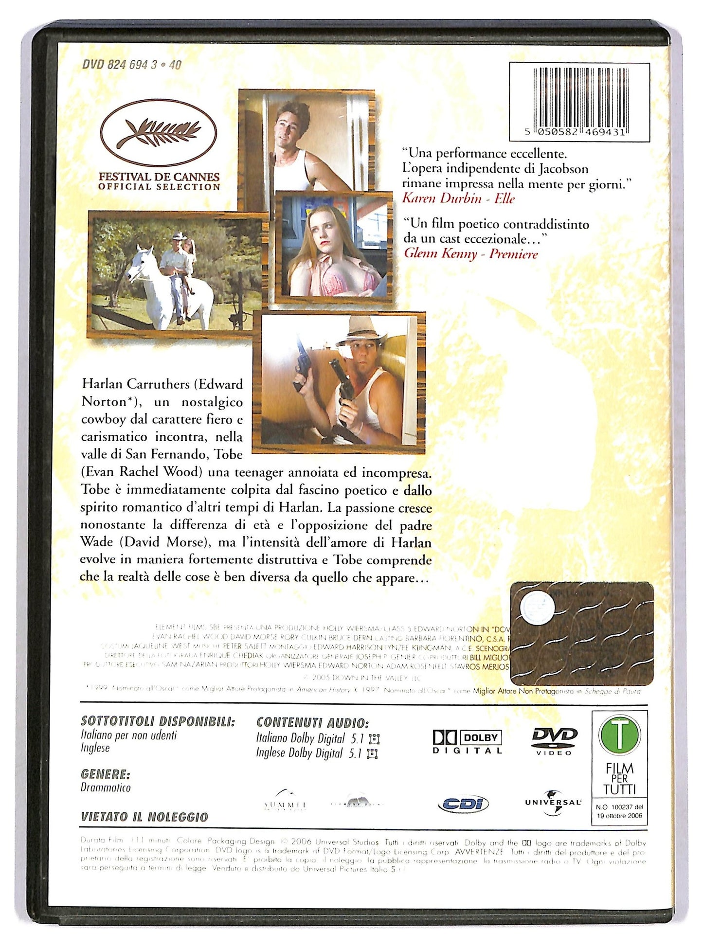 EBOND Down in the Valley EDITORIALE DVD D753522