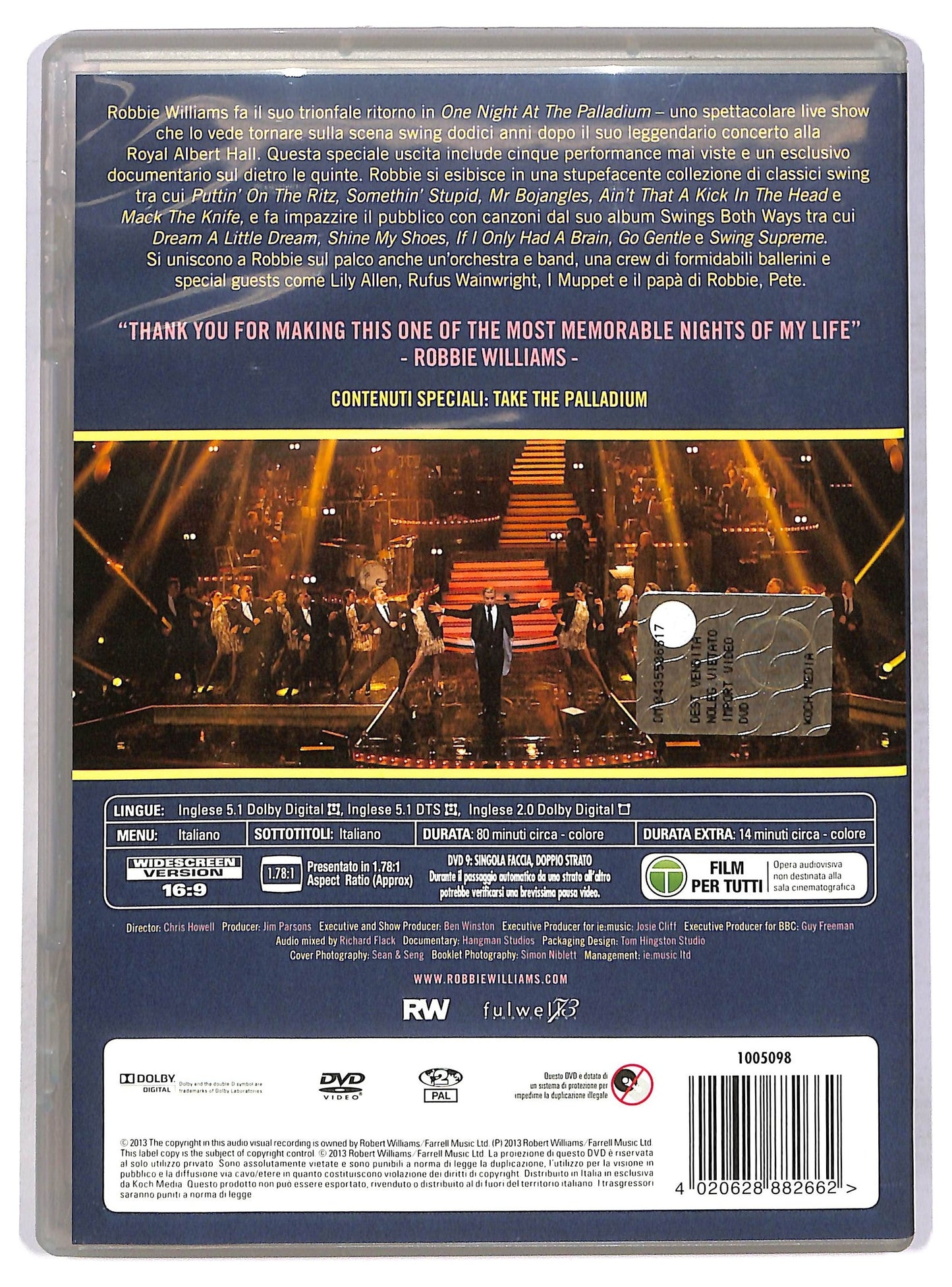 EBOND One Night At The Palladium DVD D753757