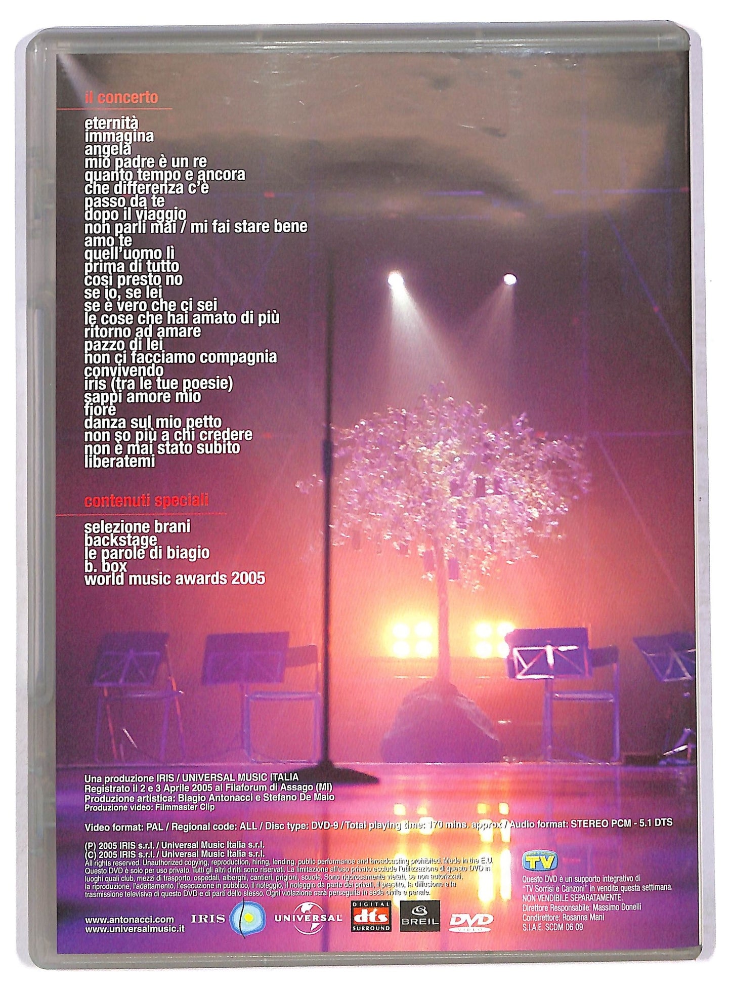 EBOND Biagio Antonacci – Convivo Convivendo Tour 2005 DVD D753760