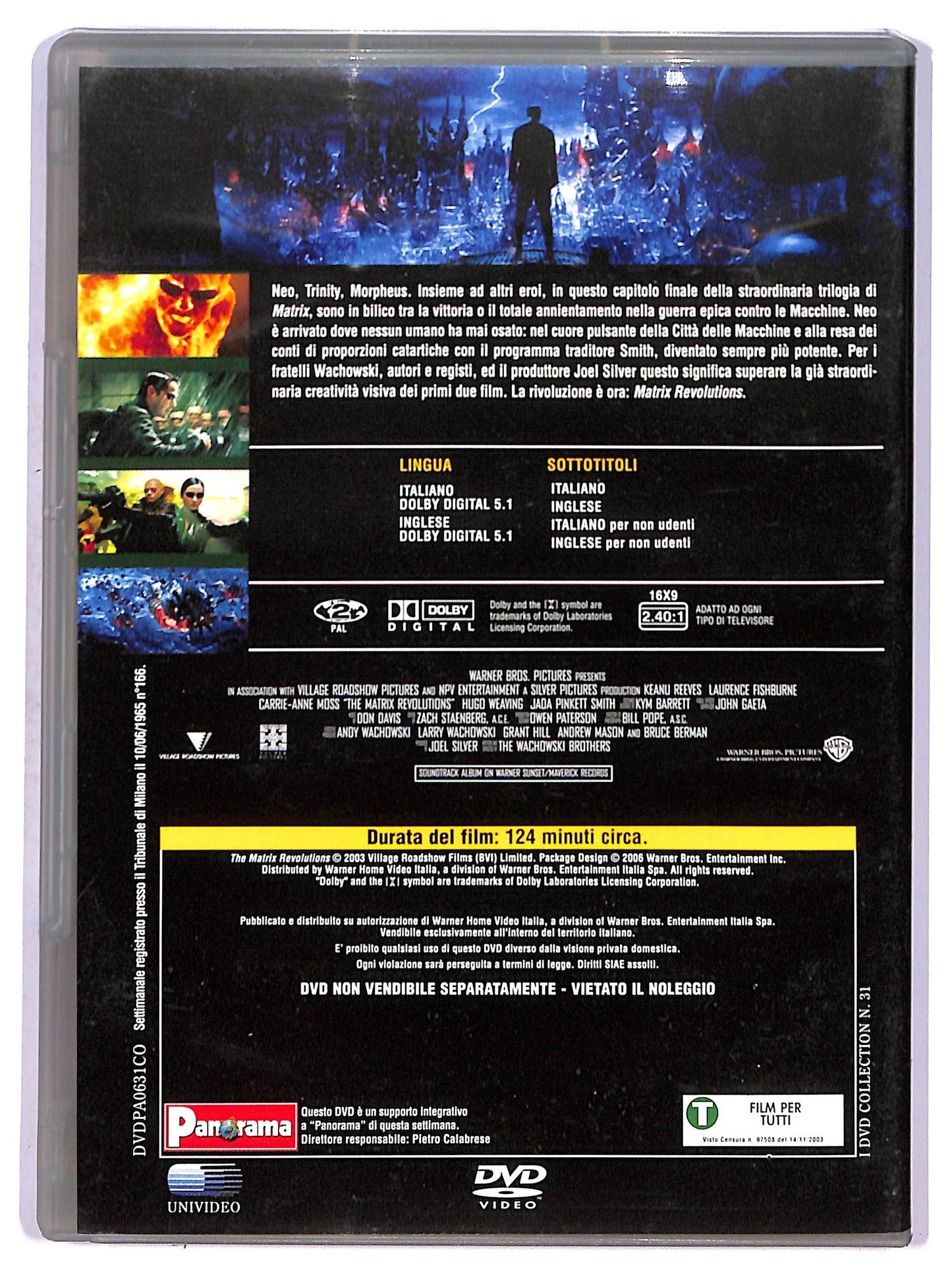 EBOND Matrix Revolutions  EDITORIALE DVD D753906