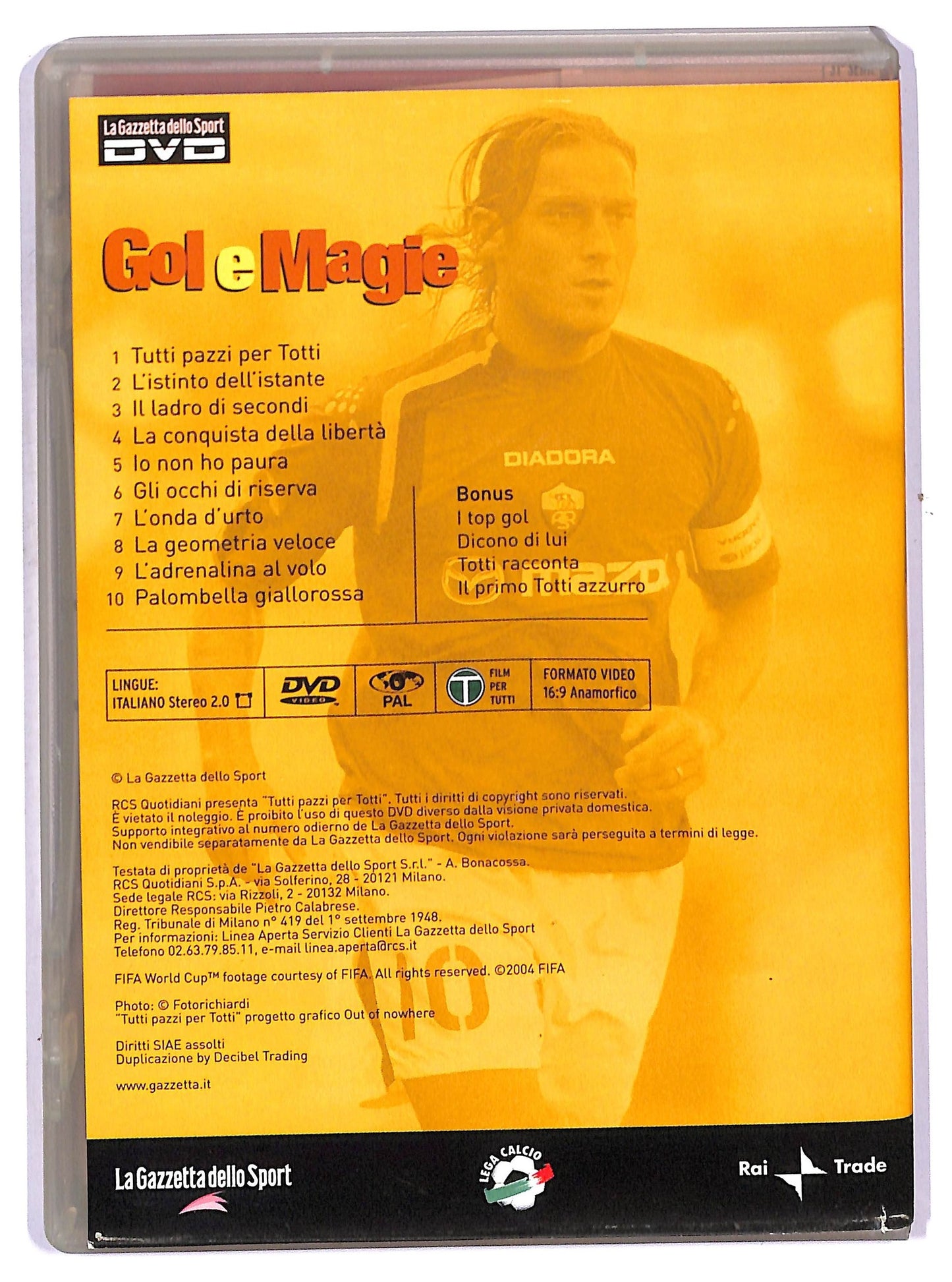 EBOND tutti pazzi per totti  EDITORIALE DVD D753951