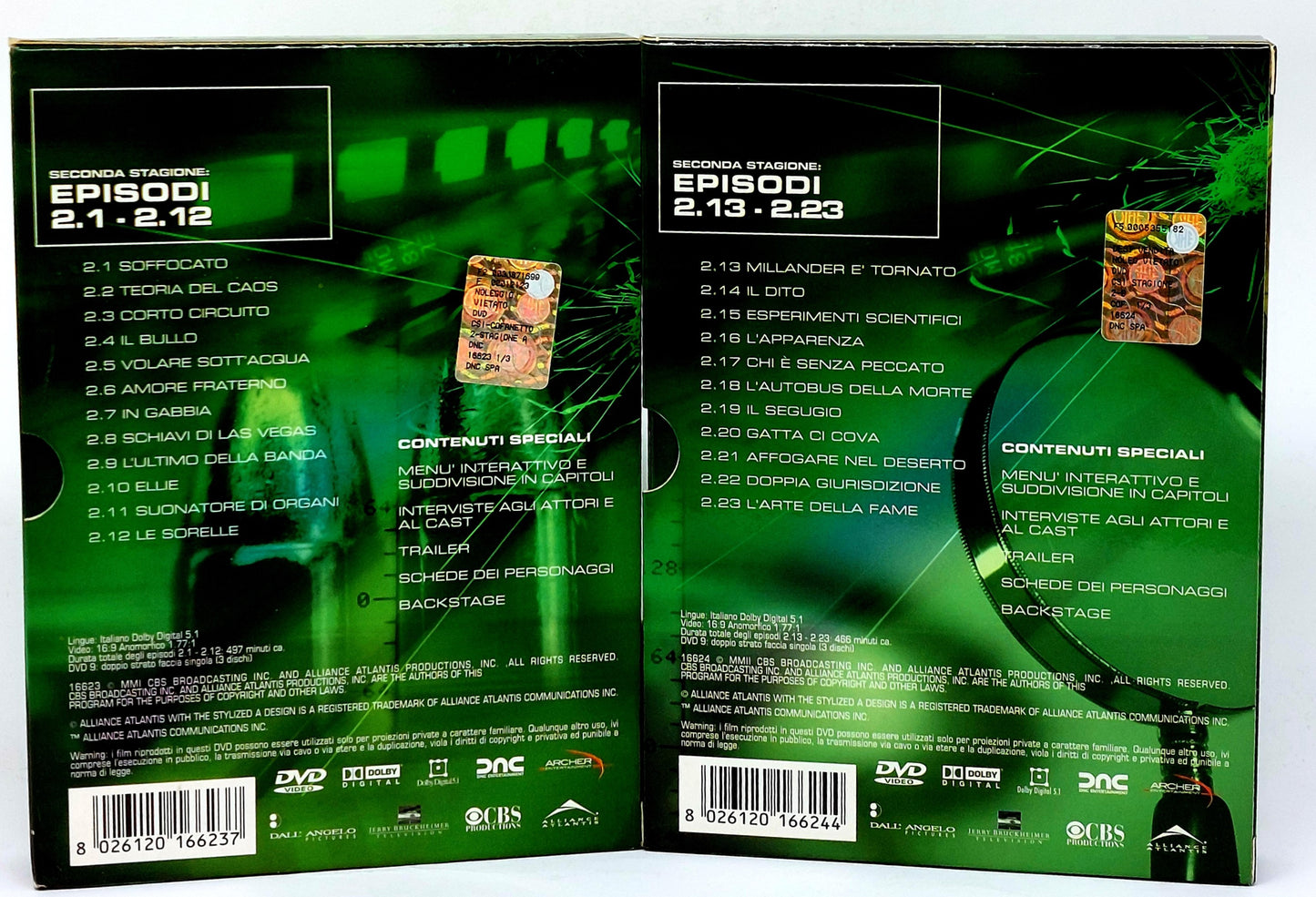EBOND CSI Crime Scene Investigation Seconda stagione 6 dischi - Box DVD D754114