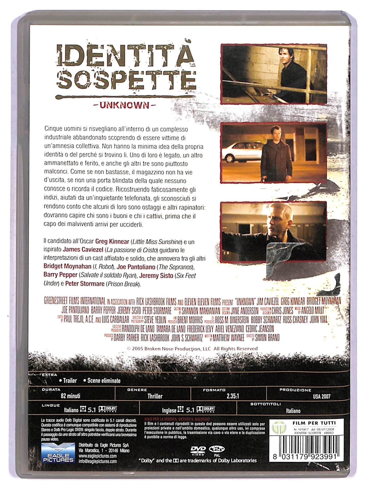 EBOND Identita sospette  DVD D754434