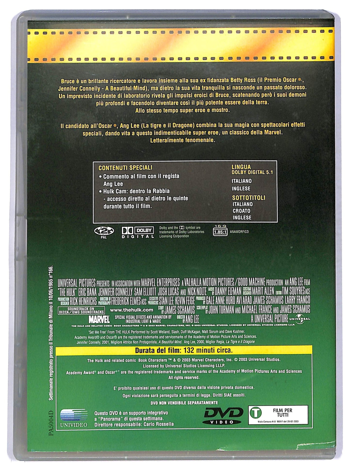 EBOND Hulk  EDITORIALE DVD D754647