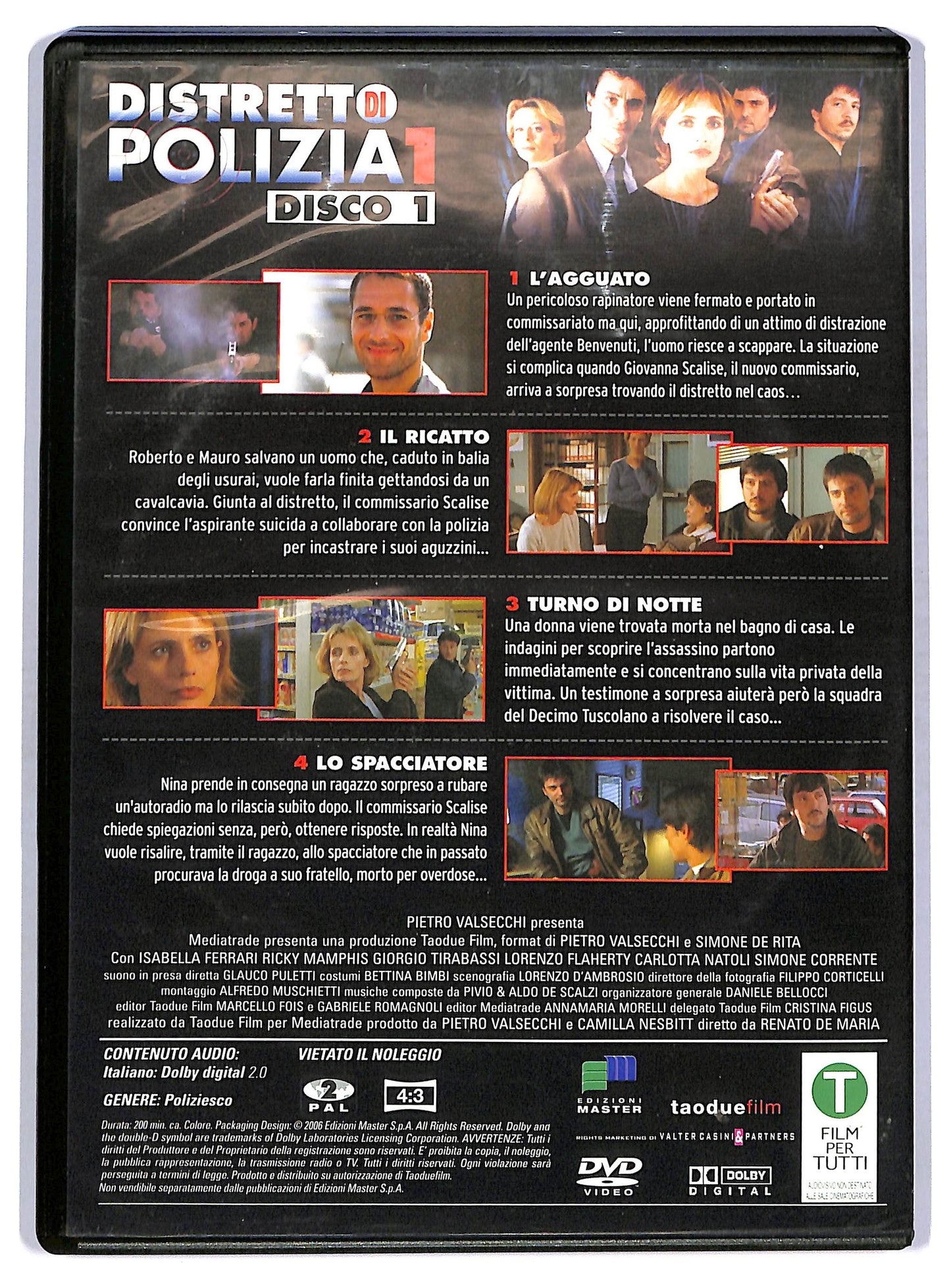 EBOND Distretto di Polizia Vol 1 Stagione 1  EDITORIALE DVD D754803