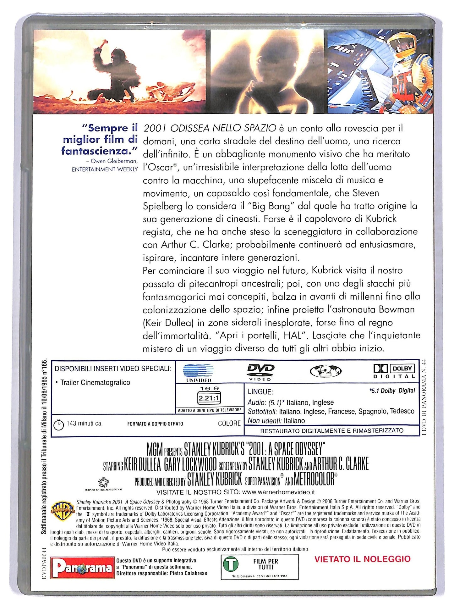 EBOND 2001: Odissea nello spazio Volume 1 EDITORIALE DVD D754804