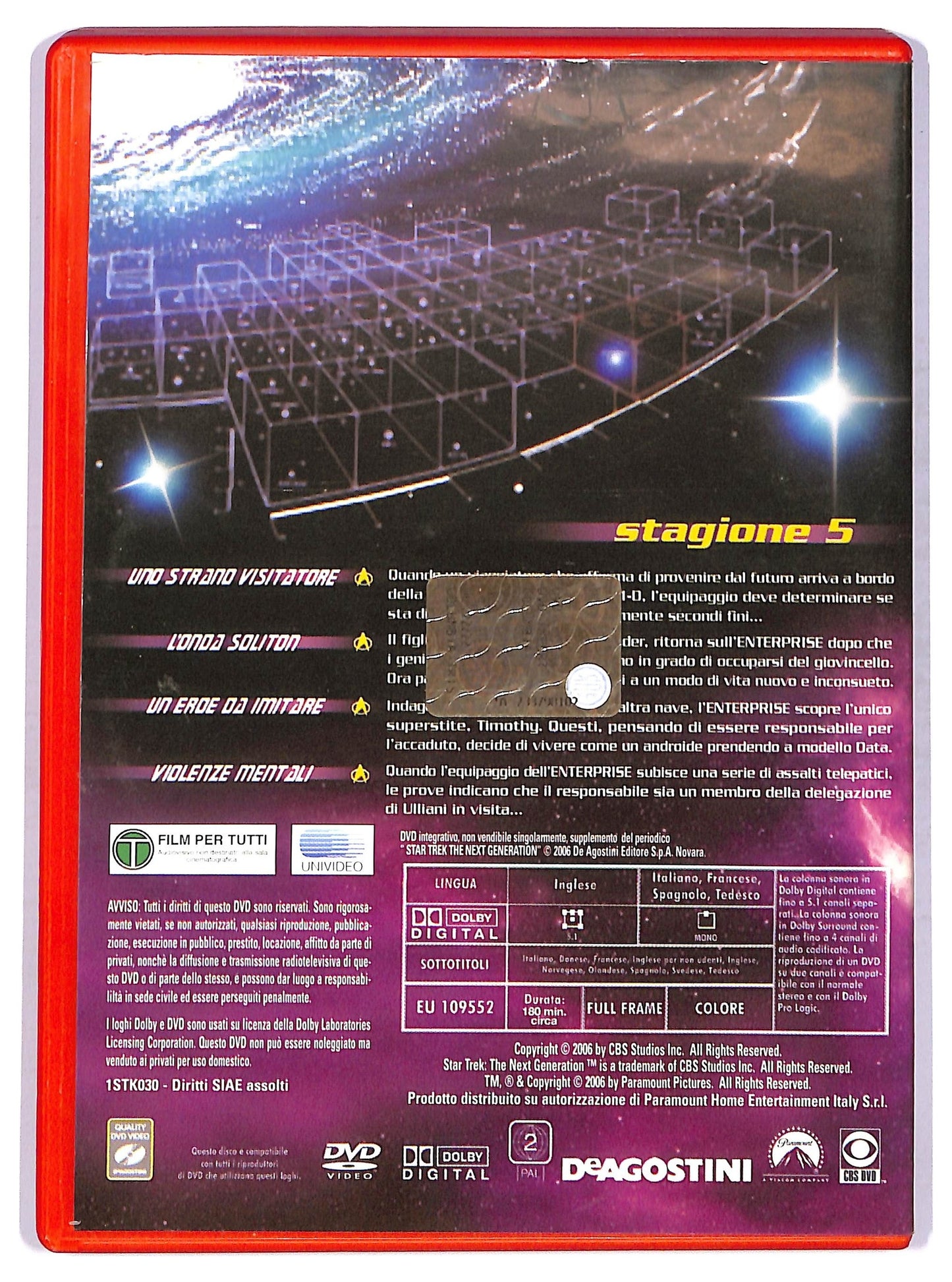 EBOND Star Trek: The Next Generation stagione 5 vol.3 EDITORIALE DVD D754945