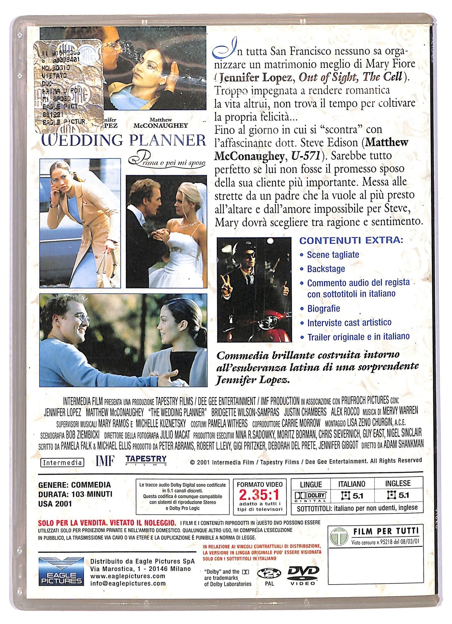EBOND The Wedding Planner  EDITORIALE DVD D755001