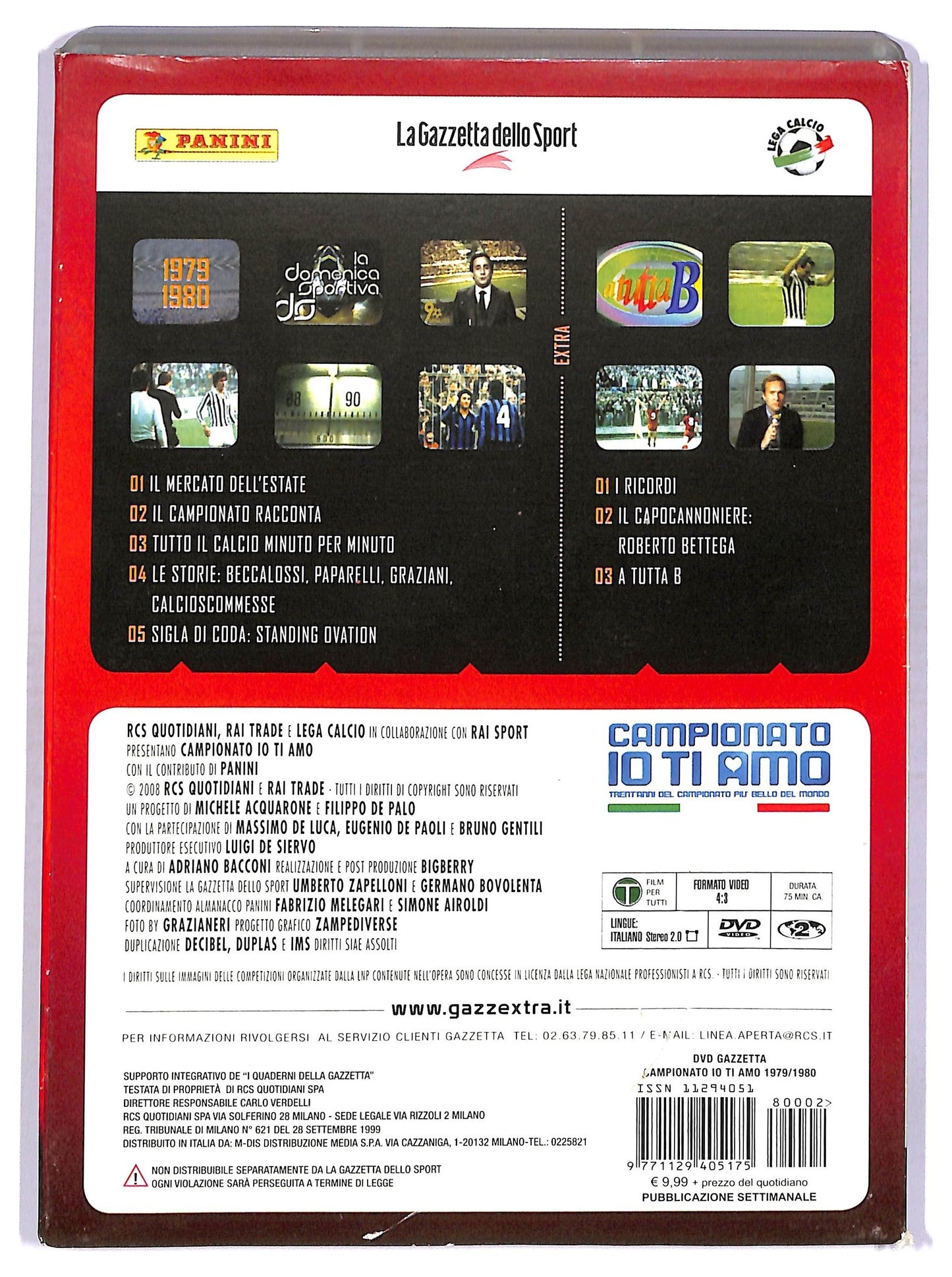 EBOND Campionato io ti amo Vol.2 - 1979-1980 SLIPCASE EDITORIALE DVD SLIM D755011