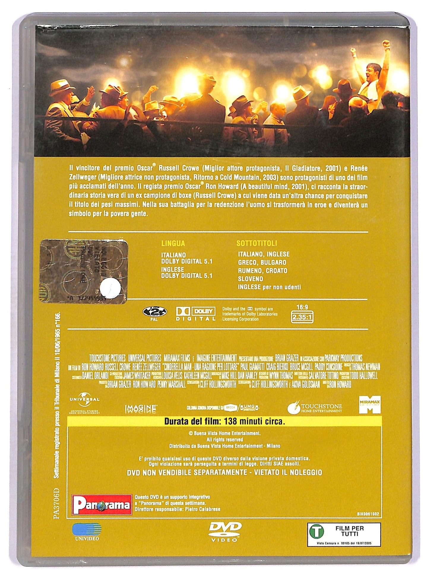 EBOND Cinderella Man - Una ragione per lottare EDITORIALE DVD D755013