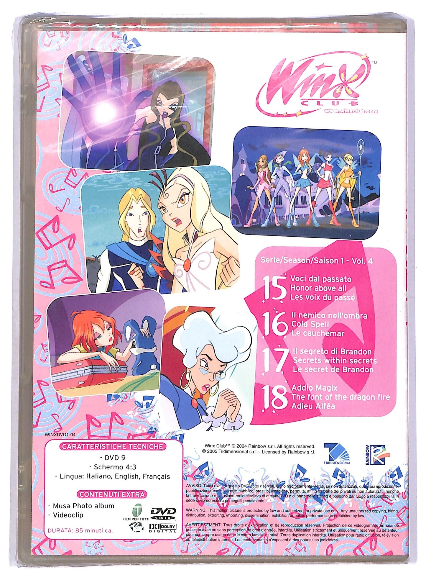 EBOND Winx Club Stagione 01 Vol 4 Ep.15-16-17-18  DVD D755018