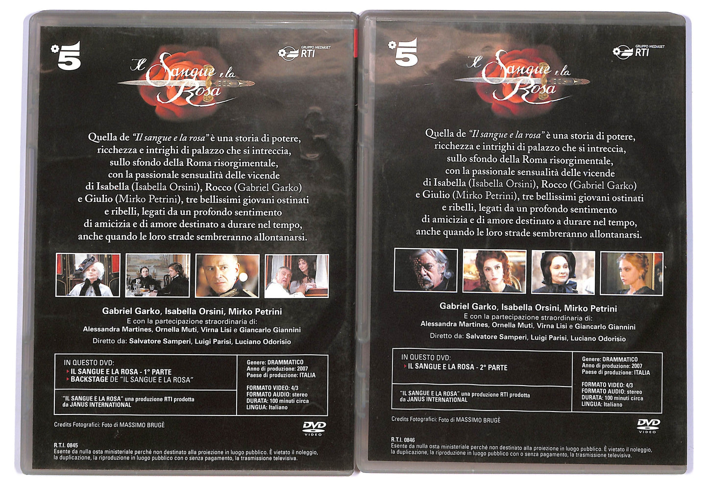 EBOND Il sangue e la rosa - prima e seconda parte EDITORIALE DVD D755021