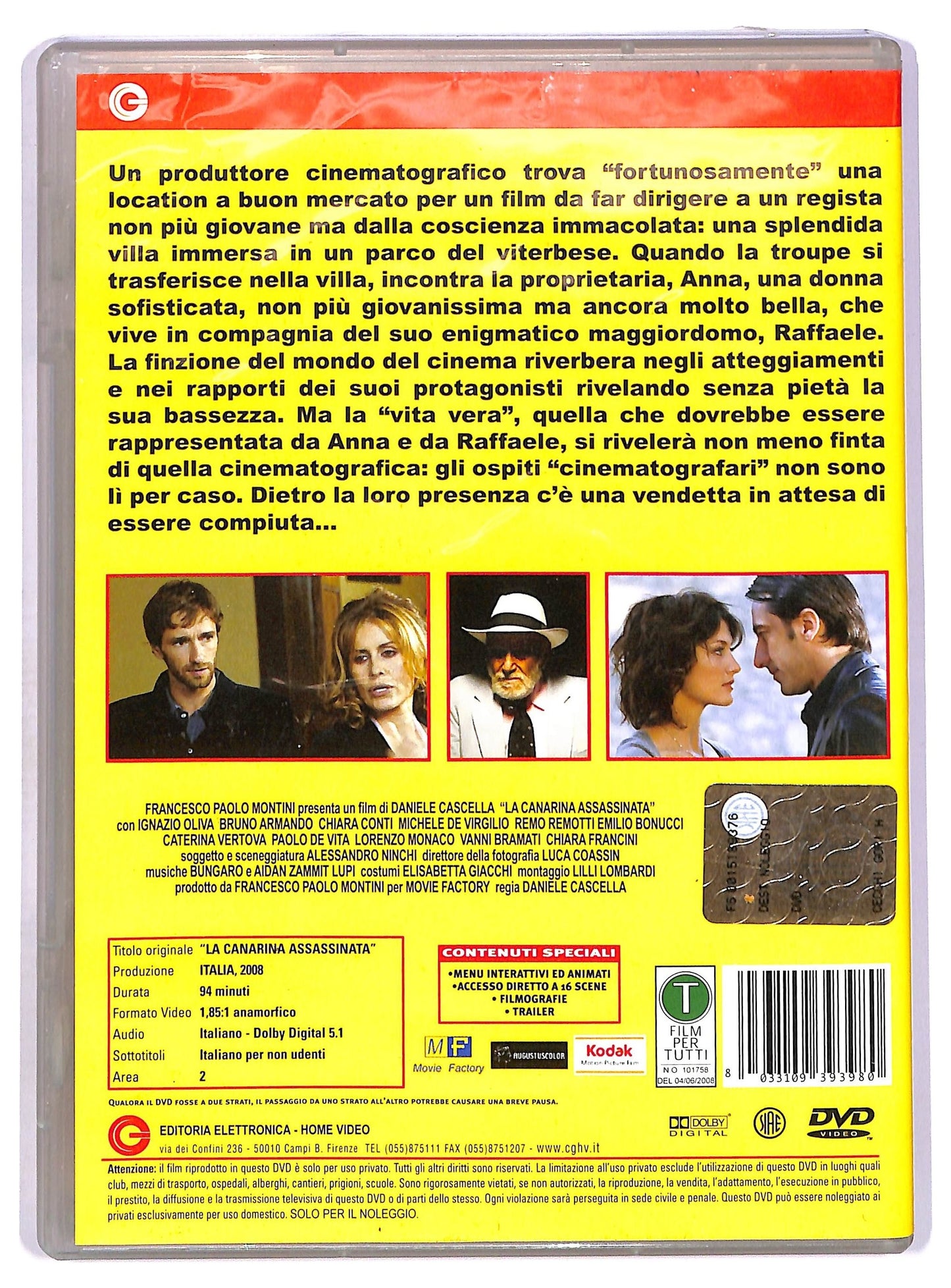 EBOND La canarina assassinata (2008) DVD NOLEGGIO D755033