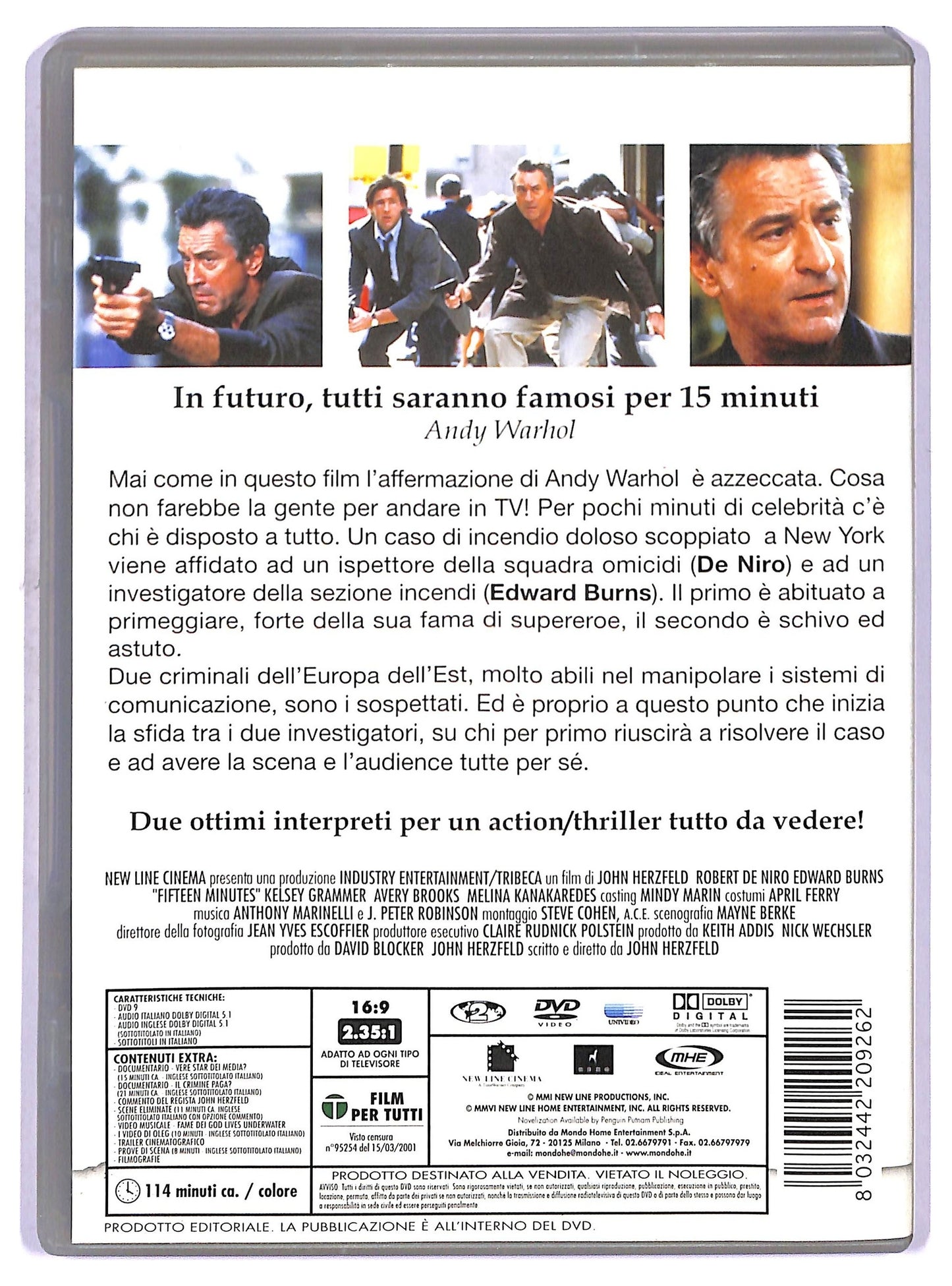 EBOND 15 minuti, Follia Omicida a New York DVD D755137