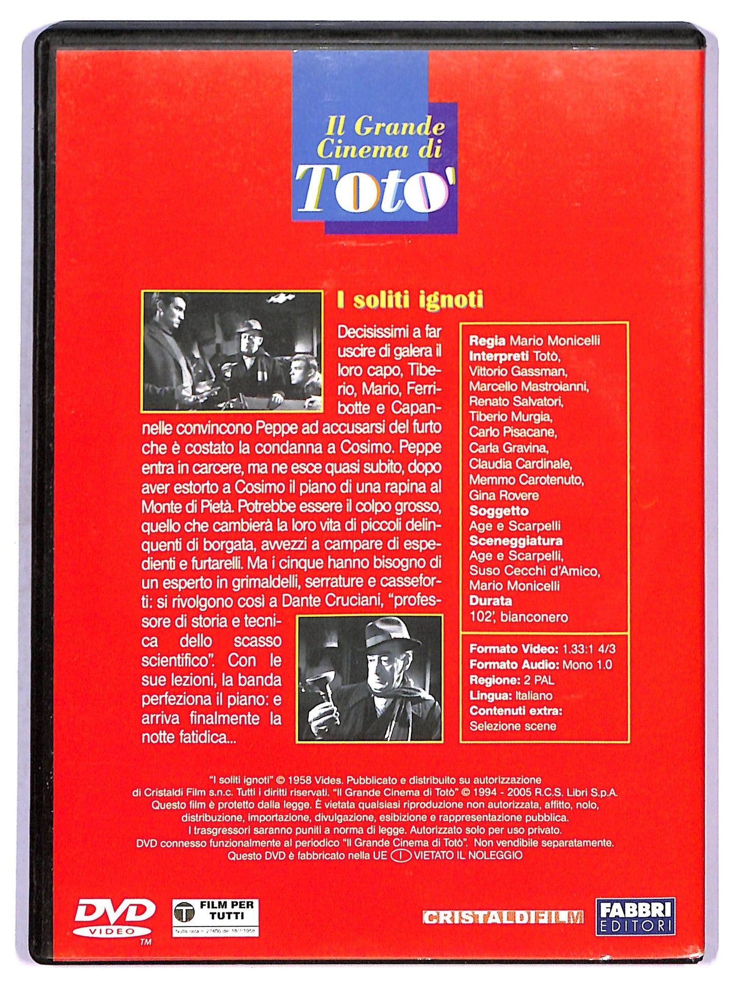 EBOND I soliti ignoti  EDITORIALE DVD D755165