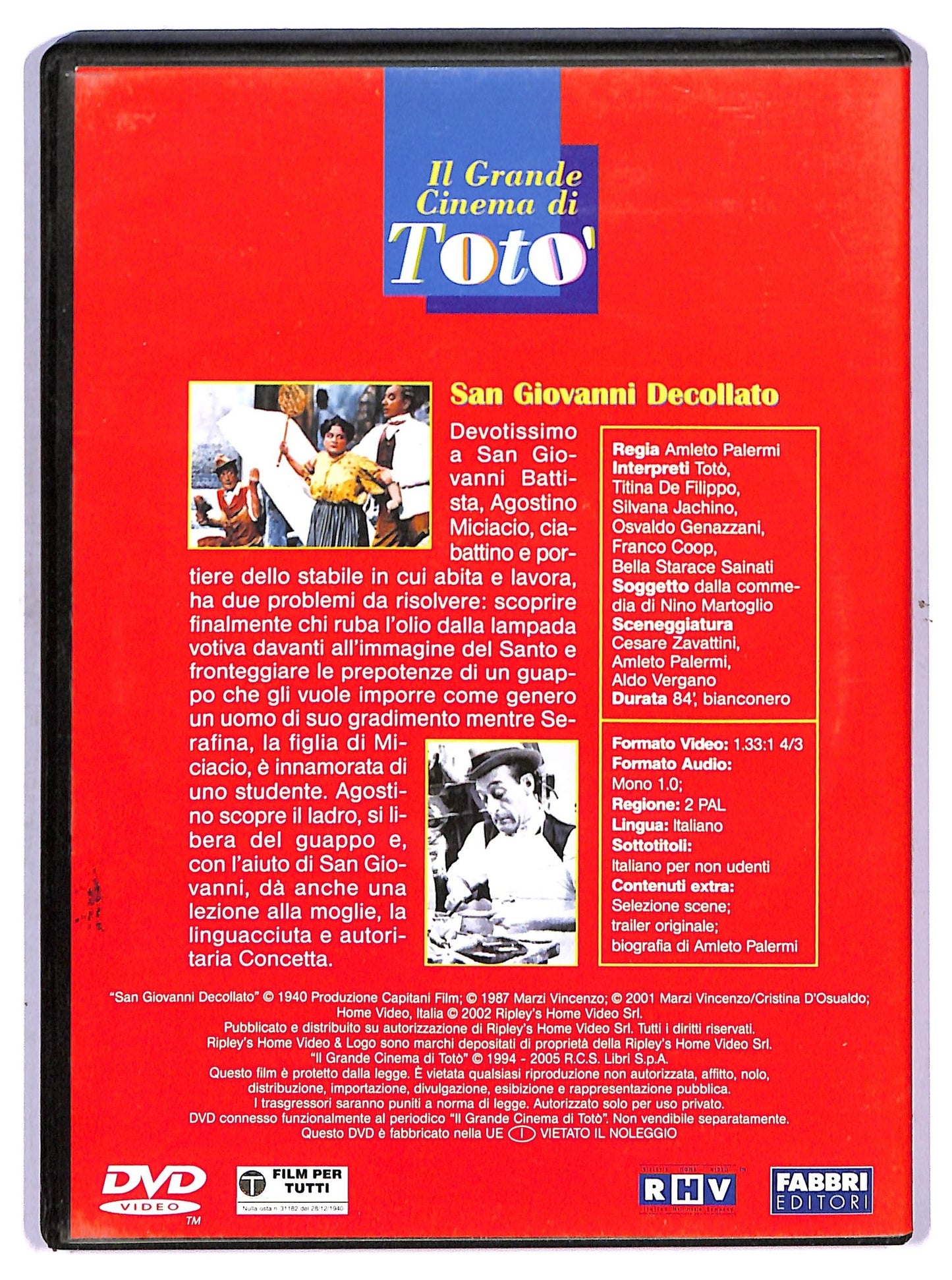 EBOND San Giovanni decollato  EDITORIALE DVD D755202