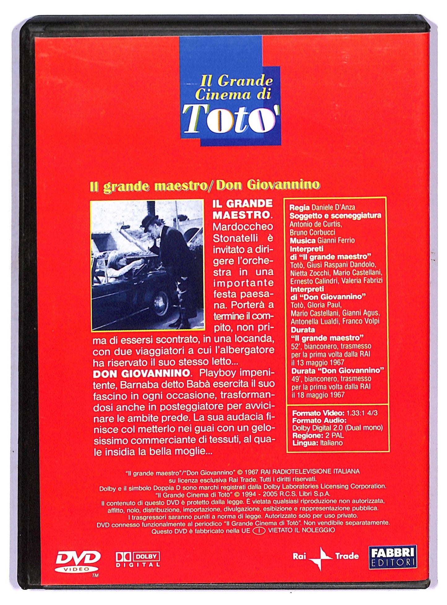 EBOND il grande maestro/don giovannino  EDITORIALE DVD D755305