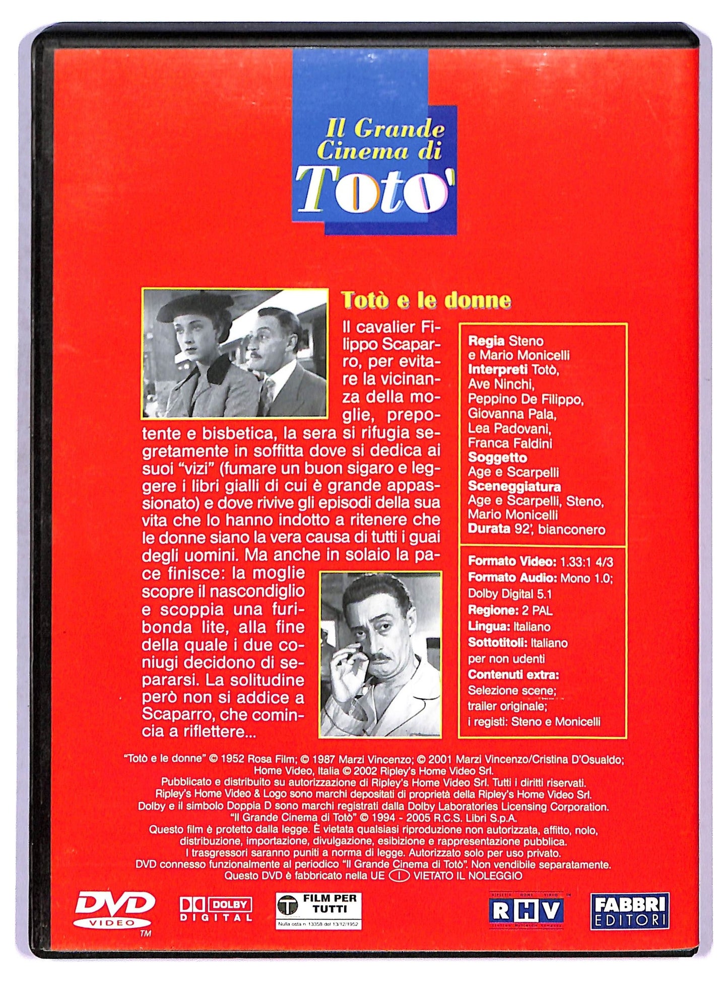EBOND Toto e Le Donne DVD Editoriale D755307