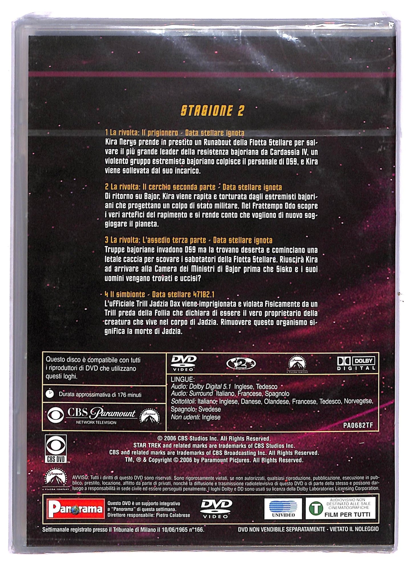 EBOND Star trek deep space nine stagione 2 disco 1 episodi 1 - 4 EDITORIALE DVD D755308