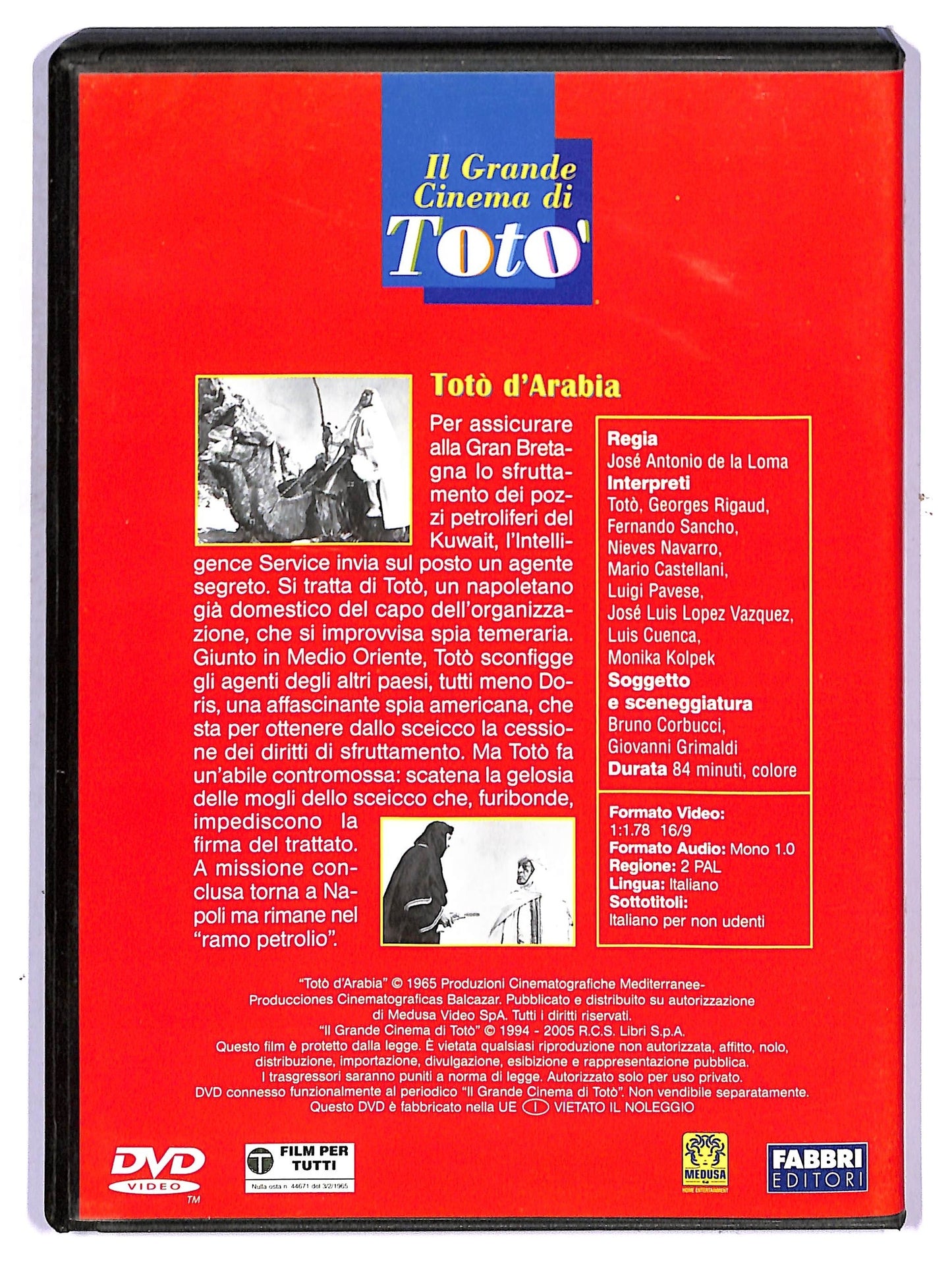 EBOND Toto d'Arabia EDITORIALE DVD D755312